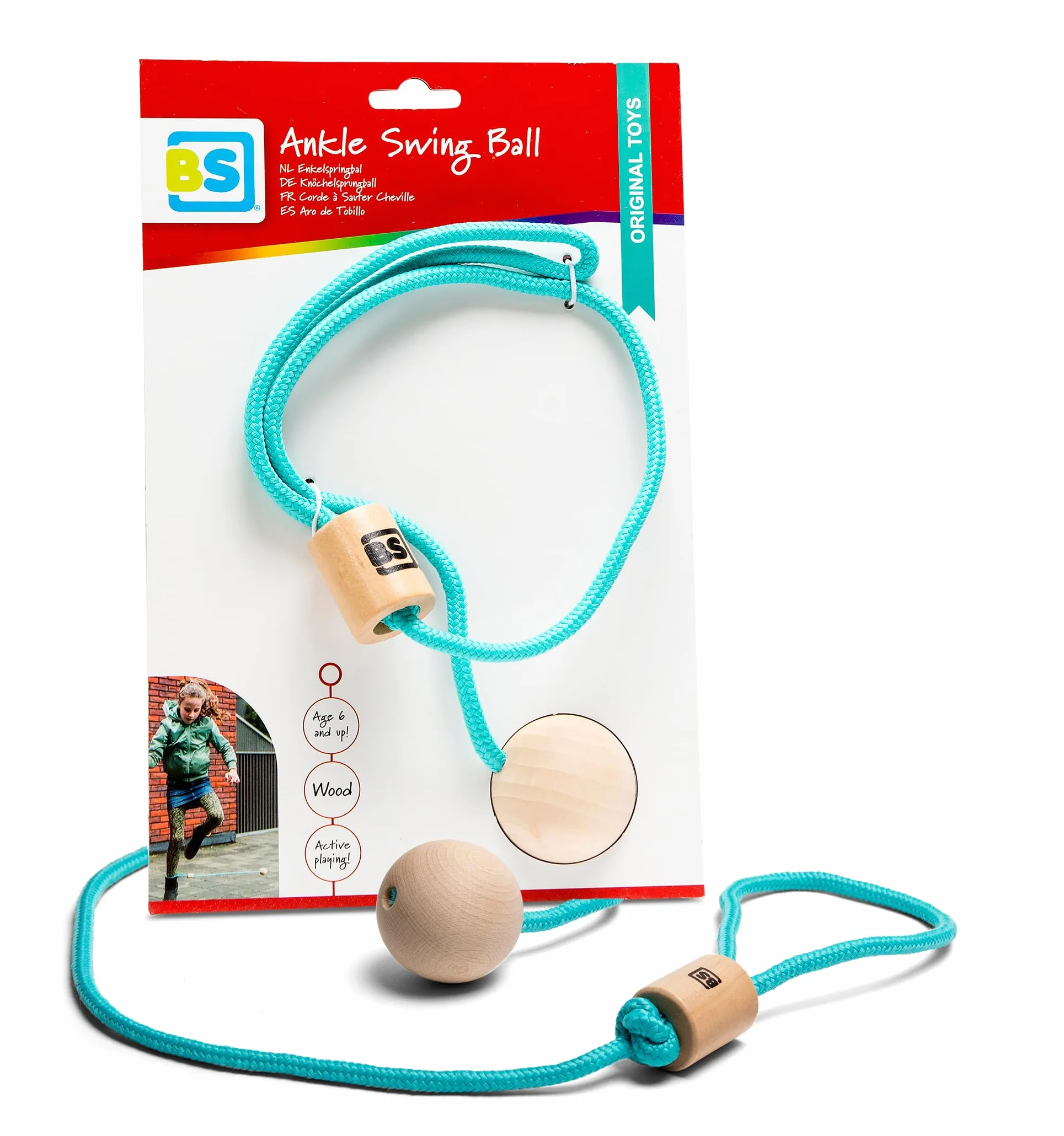 BS Toys GA396 Niebieska piłka skokowa do kostki