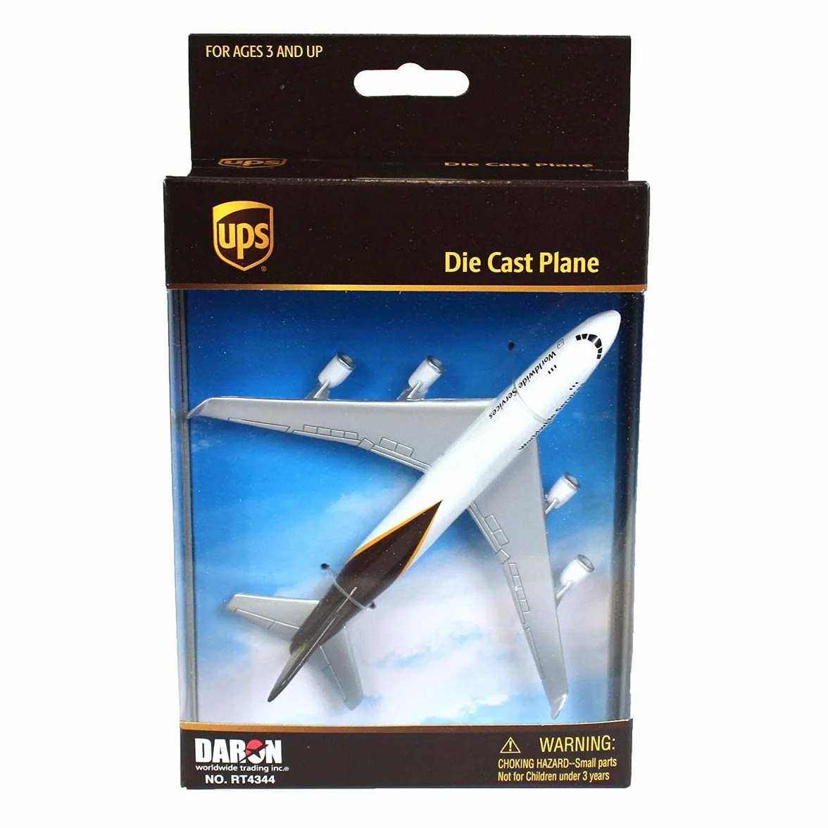 Herpa Toys Single Airplane UPS, mała skala, model samolotu, kolekcjonowanie, zabawa, miniaturowy model zabawkowy z tworzywa sztucznego – dla dzieci od 3 roku życia!
