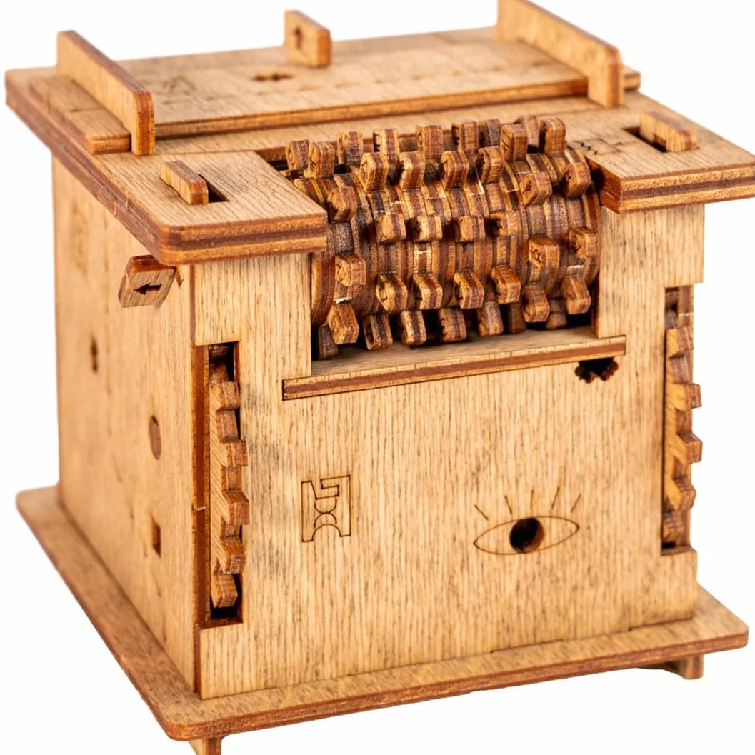 iDventure - Kot Schrödingera - Gra Escape Room - Inteligentne drewniane puzzle - unikalne gry logiczne - gry w pudełku dla dorosłych - pudełko puzzle dla dzieci (14+) - łamigłówki z tajemnicą