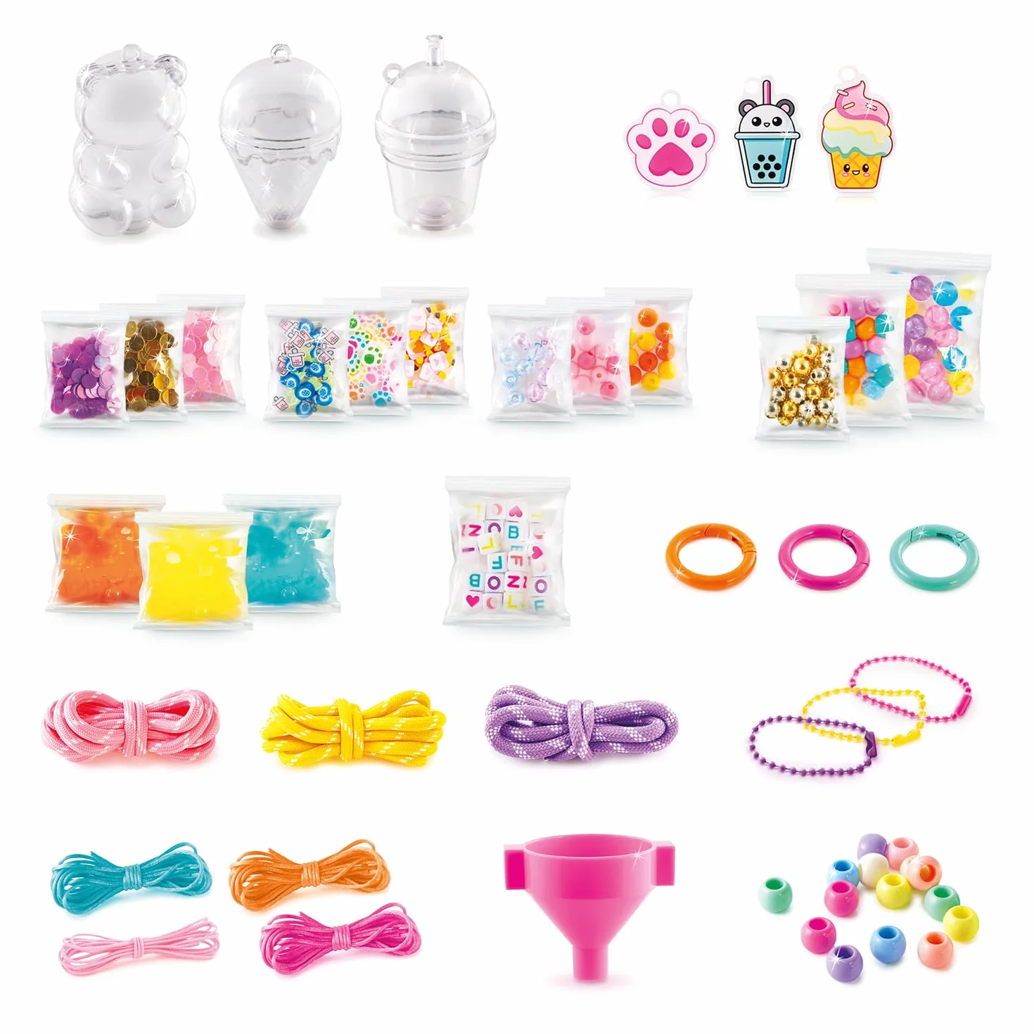 Canal Toys - Style 4 Ever - Zestaw breloczków do kluczy DIY - Stwórz zestaw 3 bardzo stylowych i modnych unikalnych kluczy - Pomysł na prezent dla dzieci od 6 lat - Kreatywny wypoczynek - OFG 367