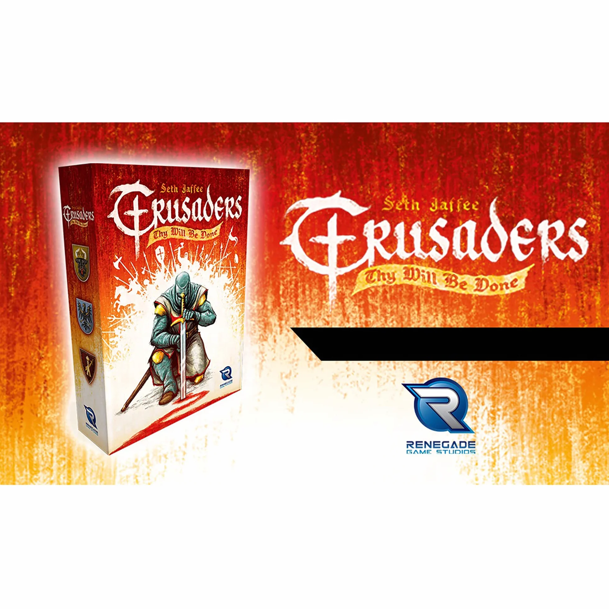 Renegade Game Studios Crusaders: Thy Will Be Done - Medivel Strategy Boardgame, Wiek 14+, 2-4 graczy, 45-60 min
