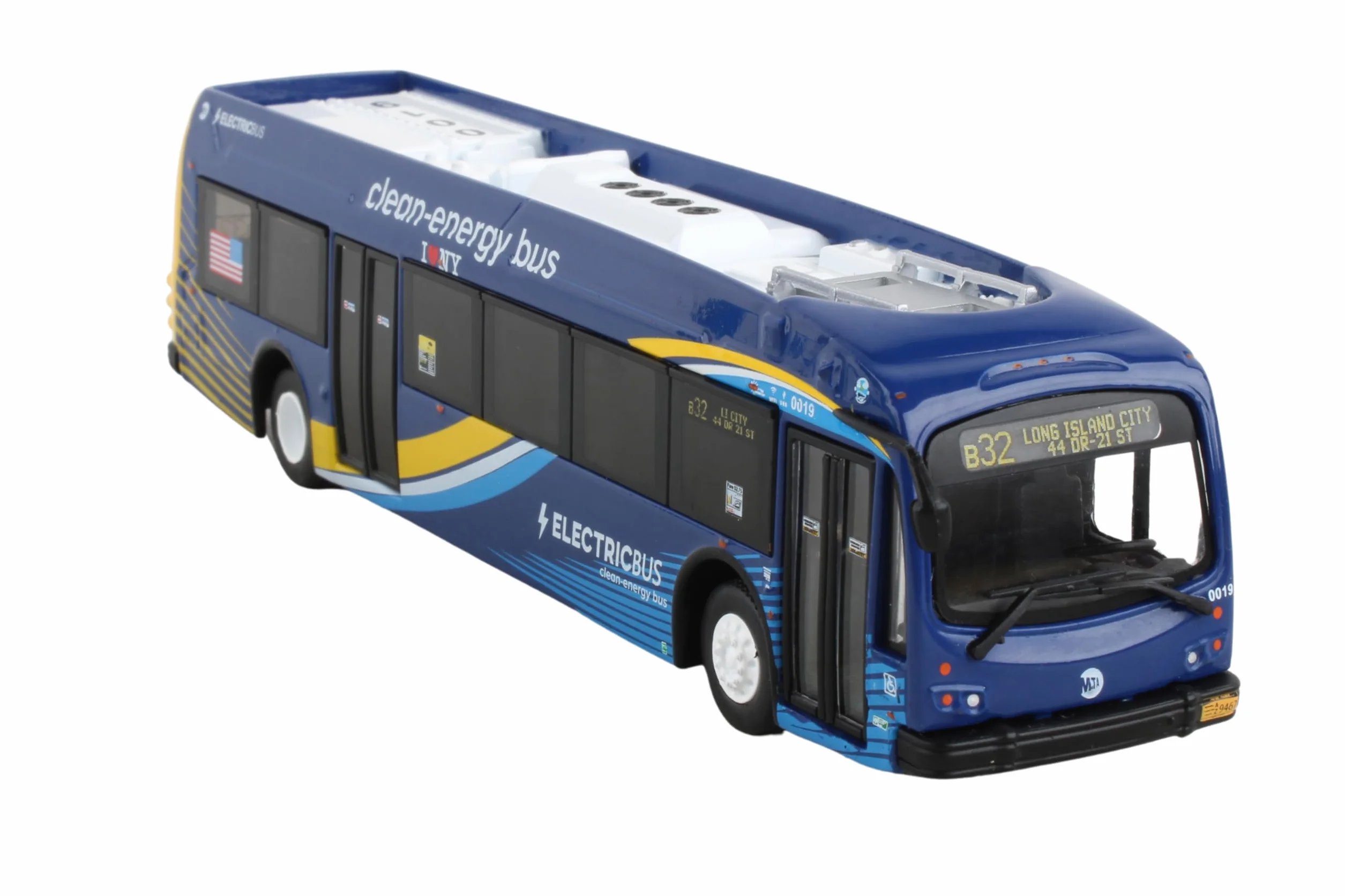 Daron Autobus elektryczny, niebieski