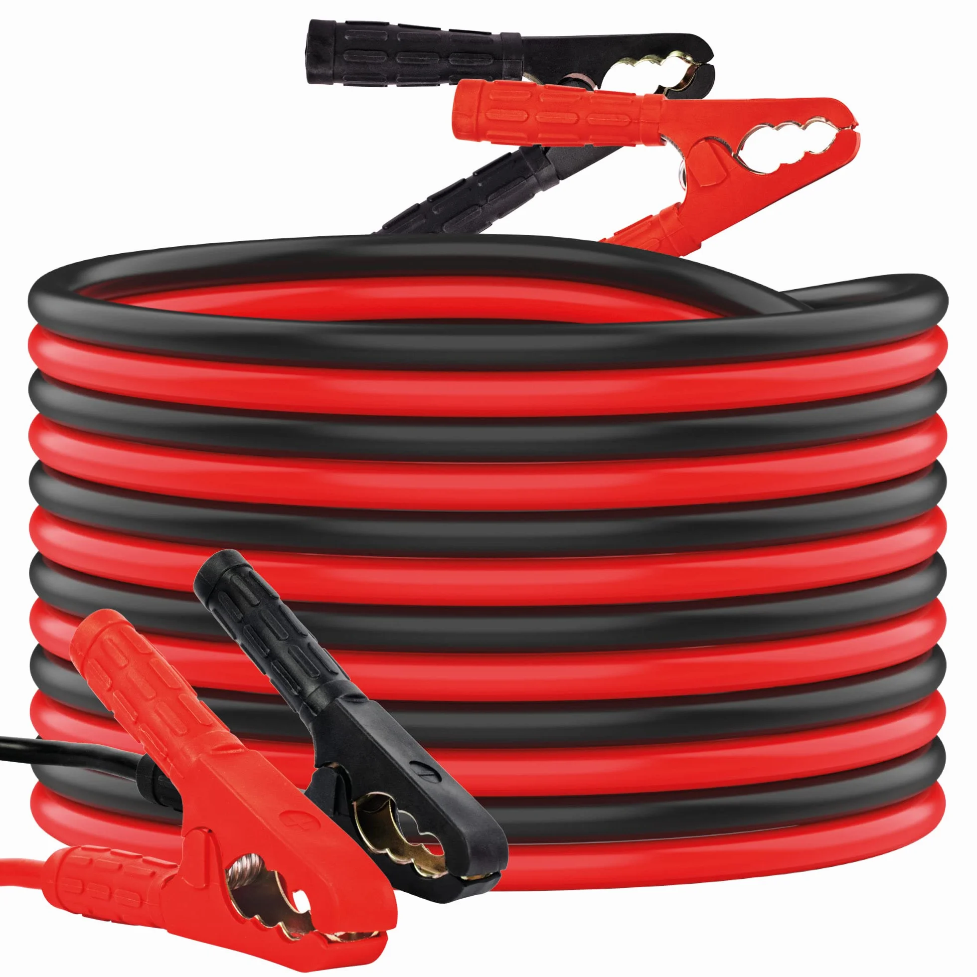 GADLANE 6M Długie kable rozruchowe - Ciężkie kable rozruchowe do akumulatora samochodowego, 1500Amp 30mm² Grube kable rozruchowe z mocnymi zaciskmi - Dla samochodów benzynowych i wysokoprężnych