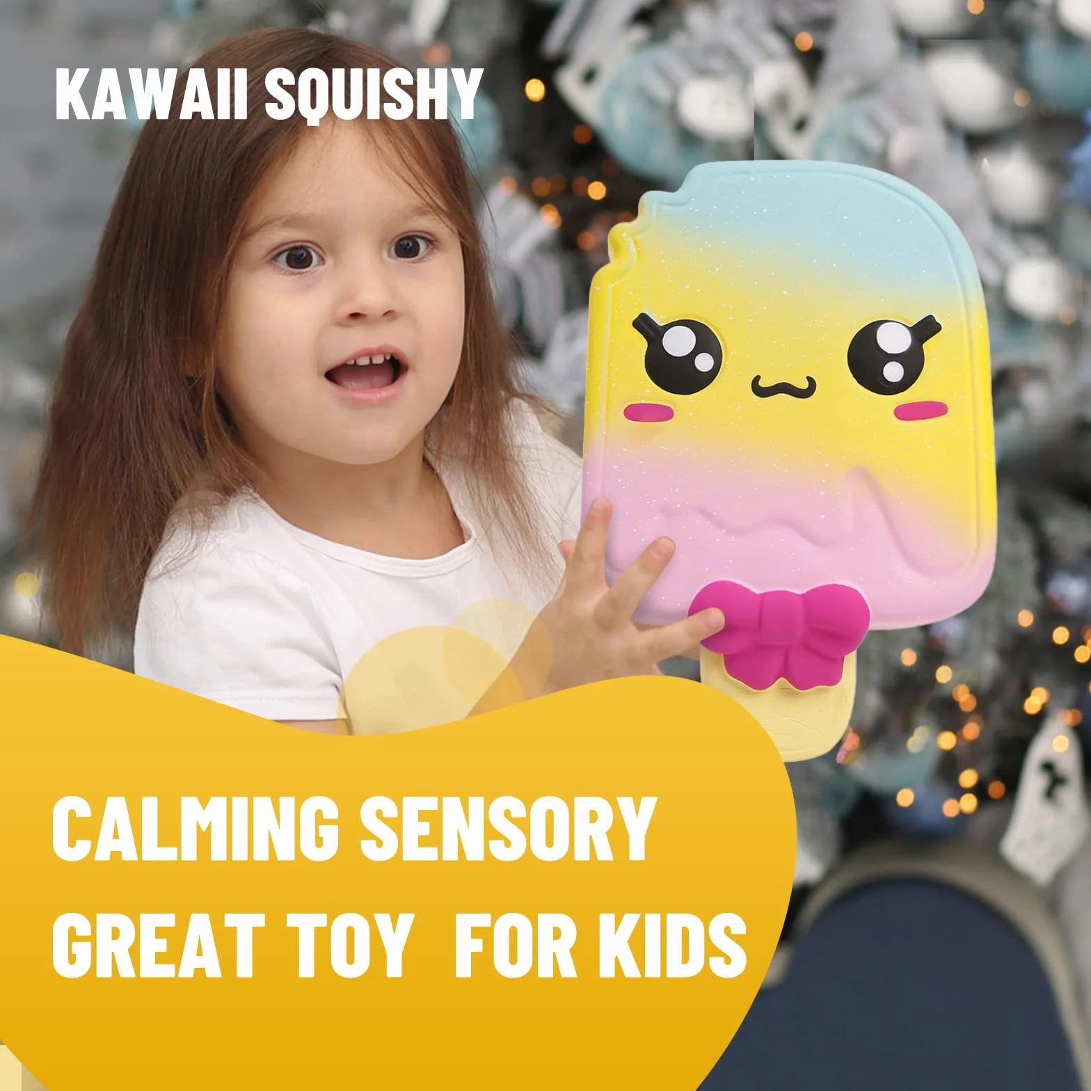 Anboor Squeeze Toys Lód na patyku Powolny wzrost Squishy Anti Stress Pachn?cy Kawaii Ulga w l?ku Du?a