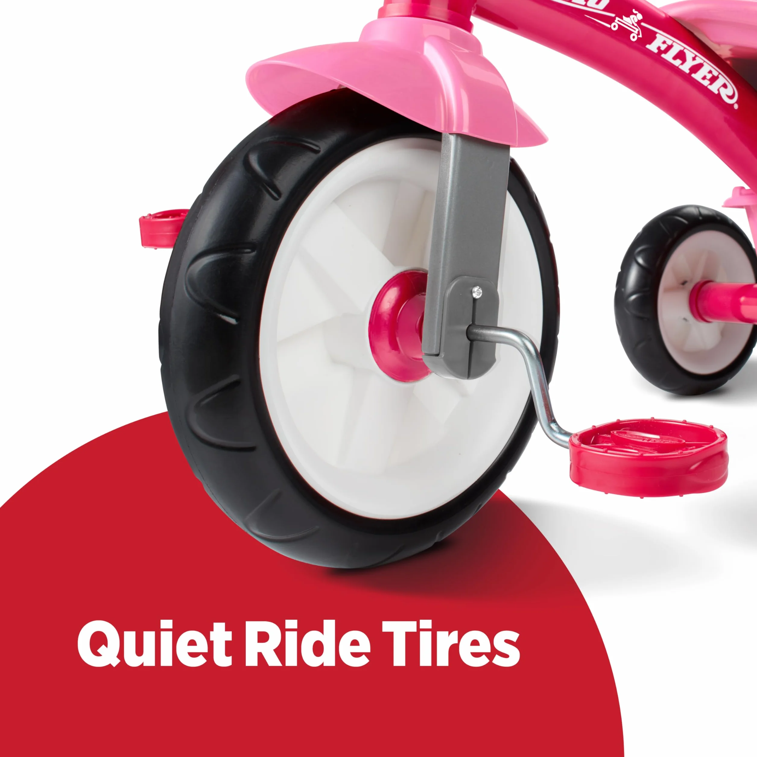 Radio Flyer Pink Rider Trike, rower trójkołowy dla małych dzieci w wieku 3-5 lat, wyłącznie w serwisie Amazon, rower dla małych dzieci