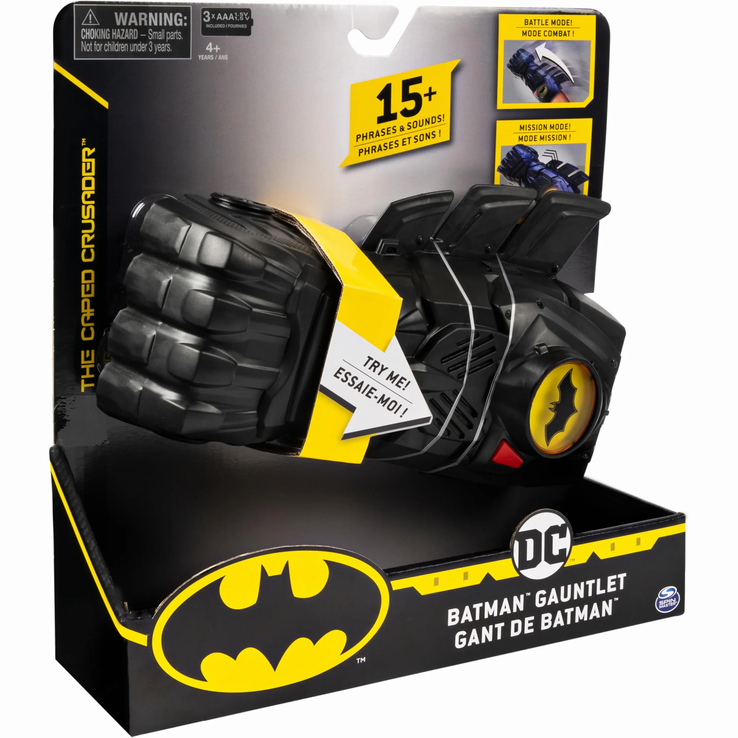 DC Comics BATMAN Interaktywna rękawica z ponad 15 zwrotami i dźwiękami, dla dzieci w wieku od 4 lat