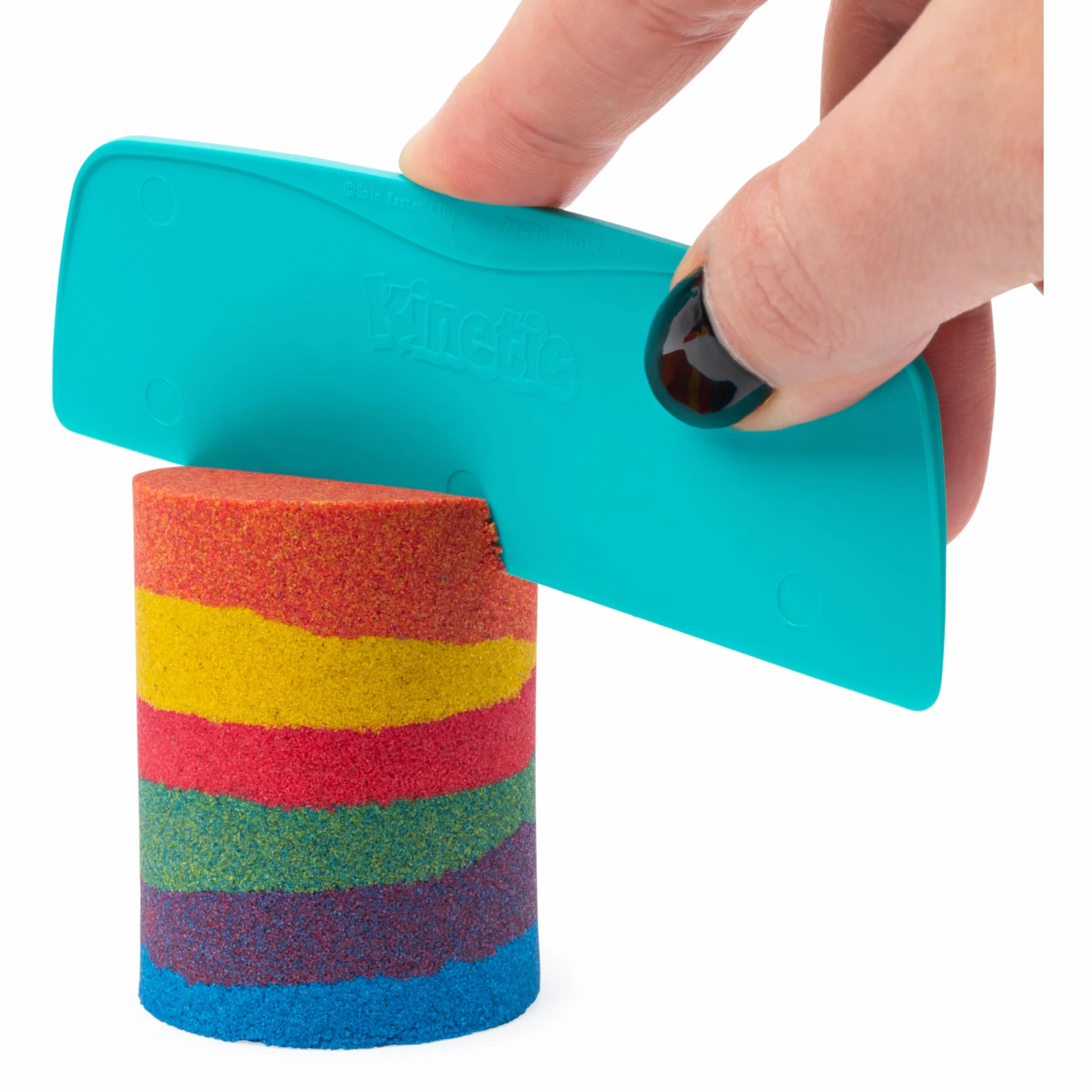 Kinetic Sand, Rainbow Mix Set with 3 Colours of Kinetic Sand (382g) and 6 Tools, for Kids Aged 3 and Up