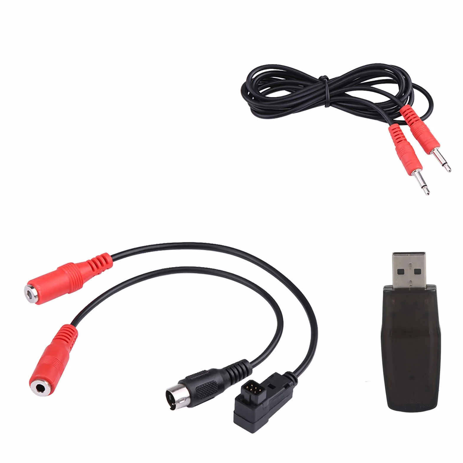 22 w 1 RC Simulator Cable, Symulator Samolotu RC USB z Kablami, Obsługa Real G7 G6 G5 USB Simulator, Dostępna Aktualizacja Online, 4 Przełączniki Suwakowe do Wyboru Trybu