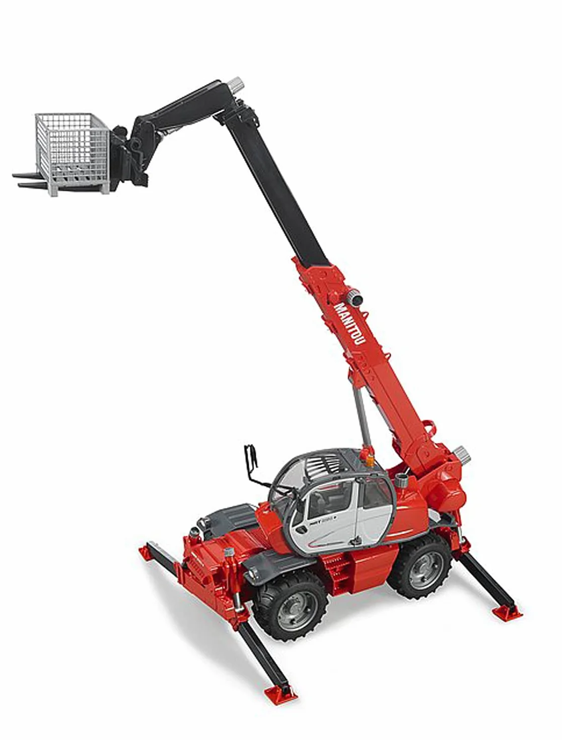 bruder 02129 - Manitou Telescopic Forklift MRT 2150 - 1:16 Pojazd budowlany, Wózek widłowy, Farma, Rolnictwo, Zabawka