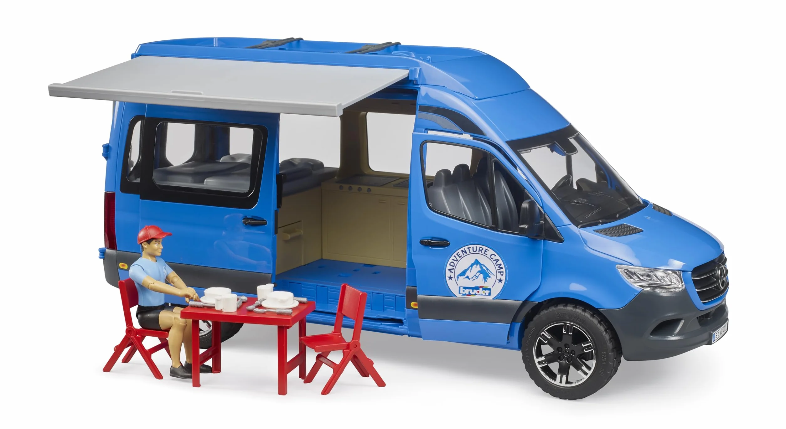 Bruder 02684 MB Sprinter Camper with Driver and Accessories