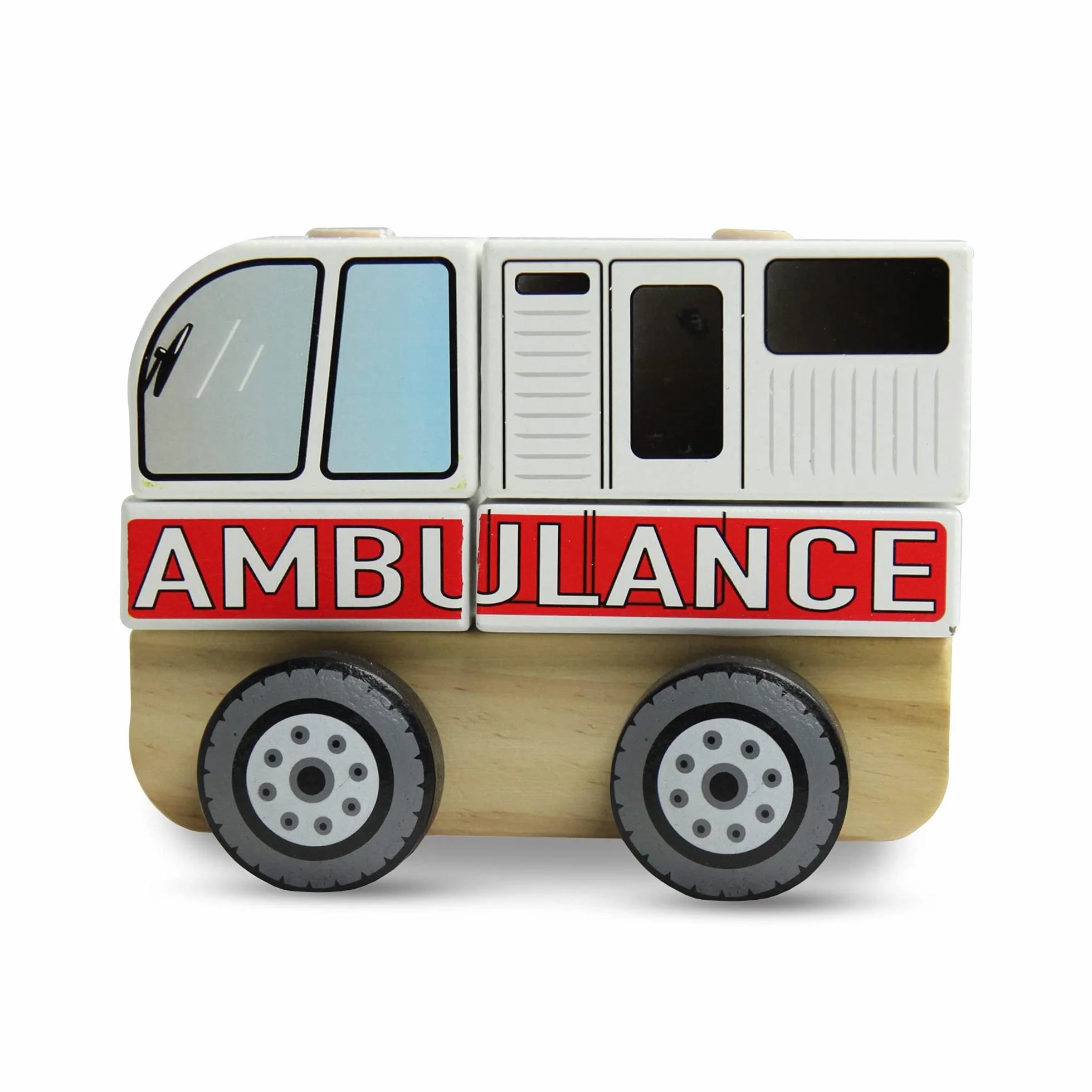 Trefl Ambulans Zabawka Drewniana dla Dzieci od 12 miesiąca życia