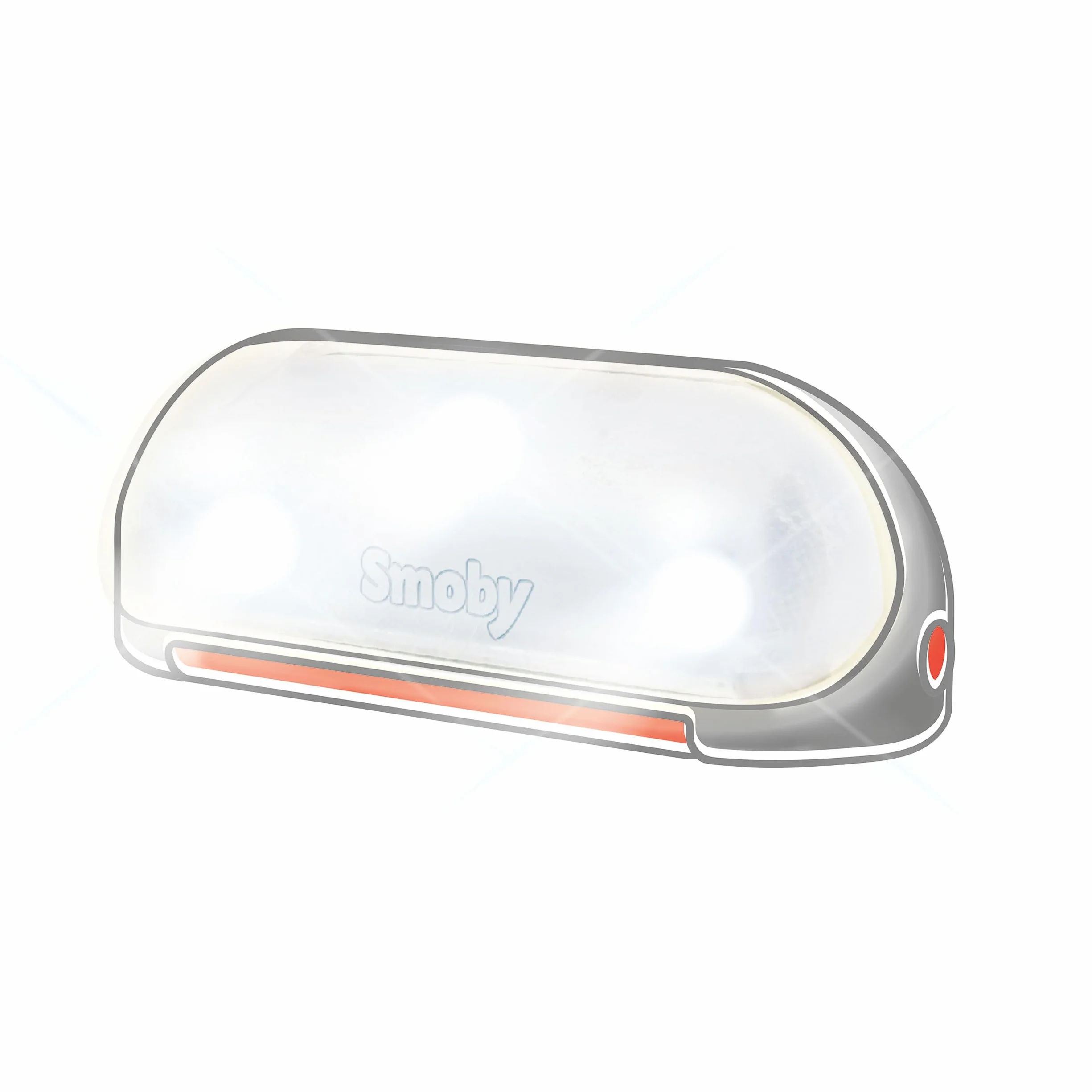 Smoby - Lampa solarna z uchwytem do noszenia – akcesoria do domku do zabawy, zdejmowana lampa, oświetlenie wewnętrzne lub zewnętrzne, 3 diody LED i ogniwo słoneczne, pasuje do większości domków do