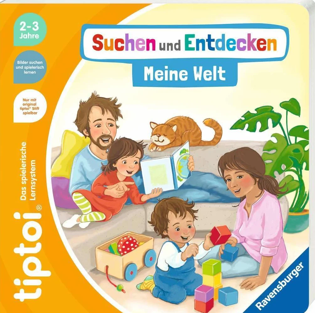 Ravensburger Starter-Set Tiptoi Elektroniczy Długopis, Biały/Pomarańczowy, Od 2 lat