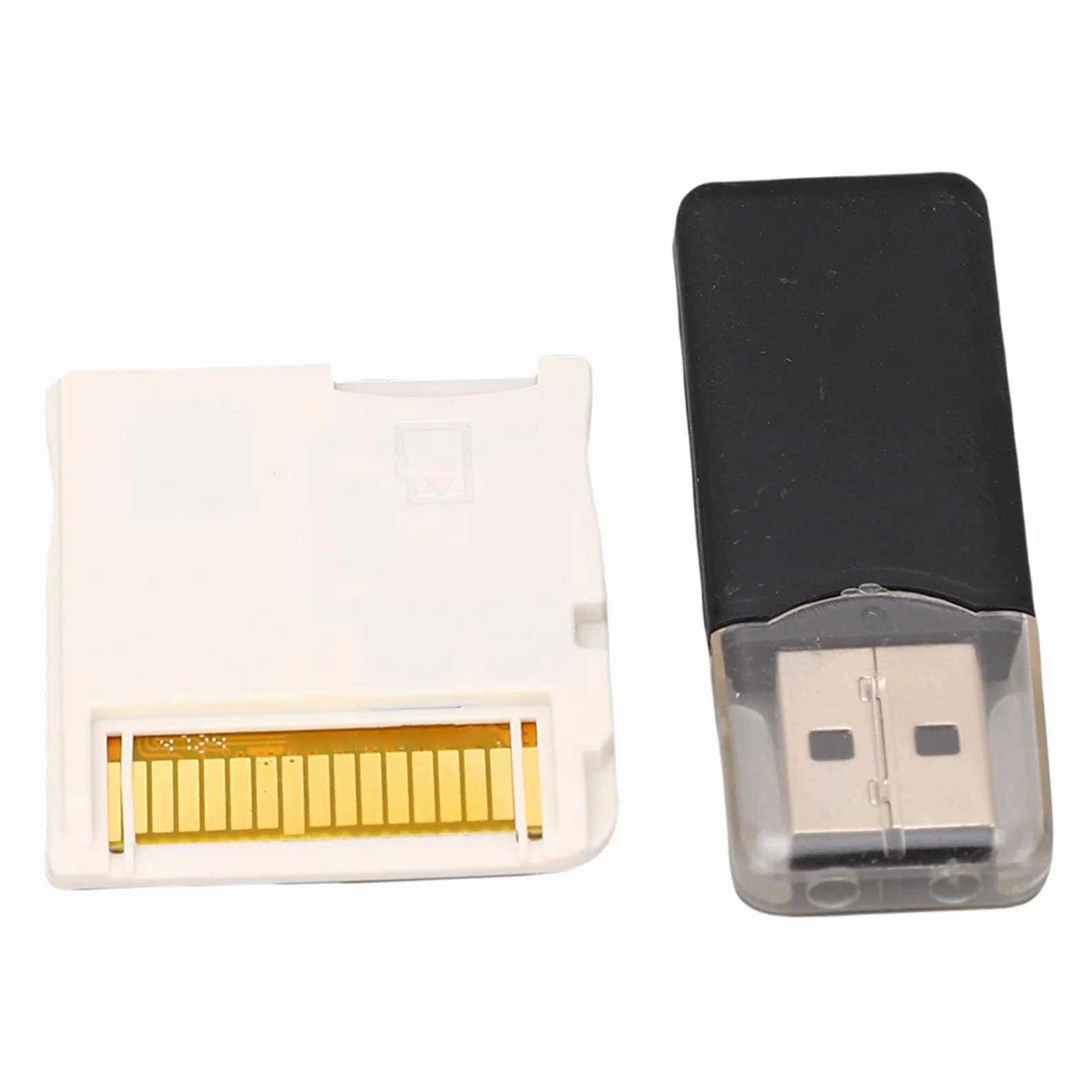 Karta Flash dla 2DS 3DS Console Game Console ASIC Game Film Memory Card z Czytnikiem Kart, Szybciej i Stabilna Obsługa Małych Kart Pamięci (WHITE)