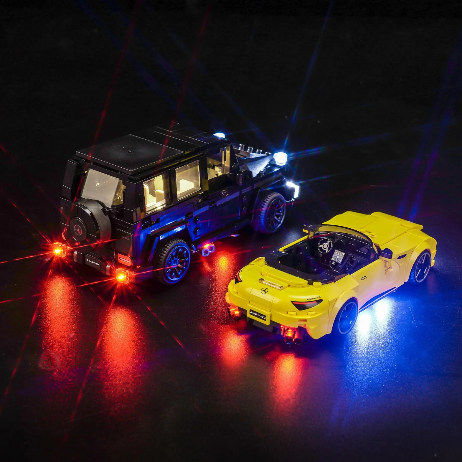 Zestaw świateł LED kompatybilny z Lego 76924 Mercedes-AMG G 63 i Mercedes-AMG SL 63 (bez modelu)