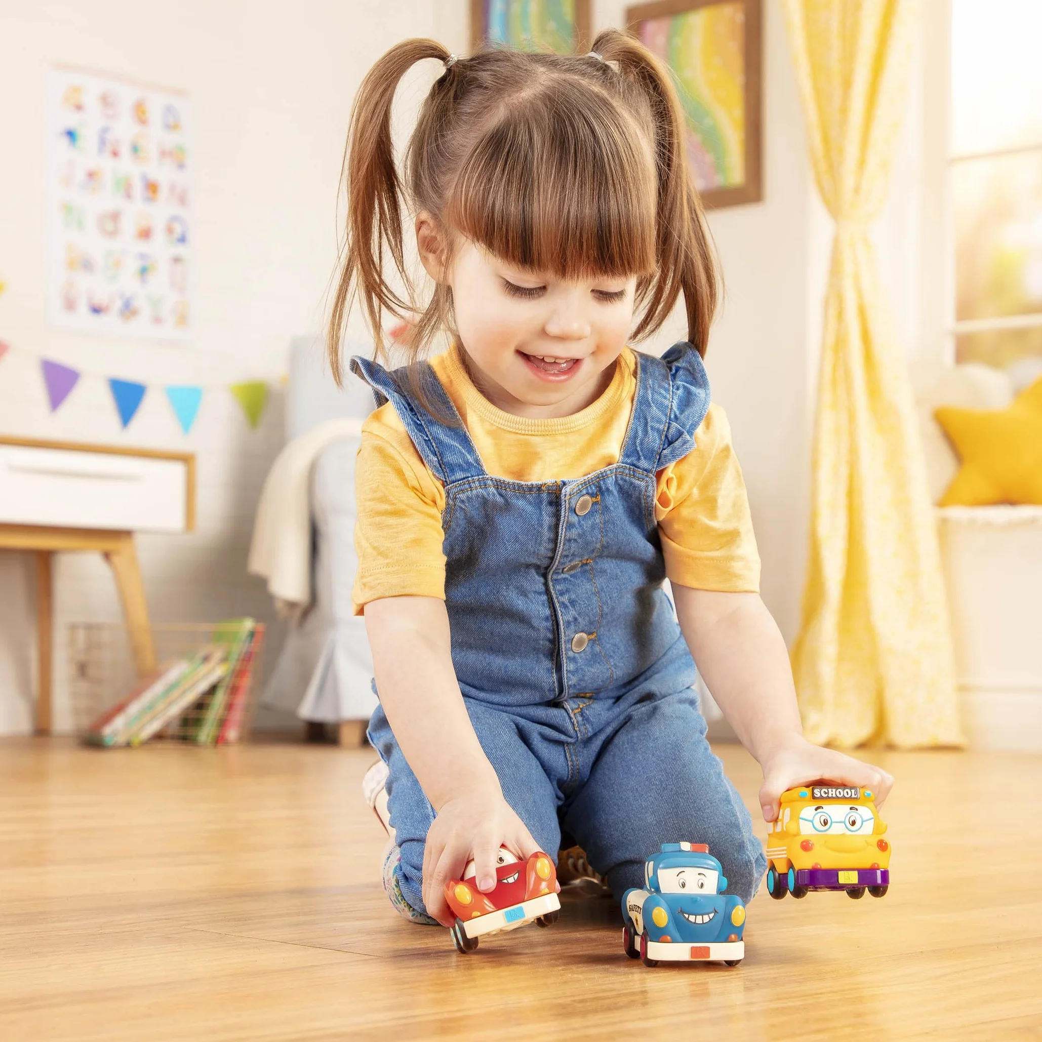 BTOYS Push Auto Bus, wielokolorowy