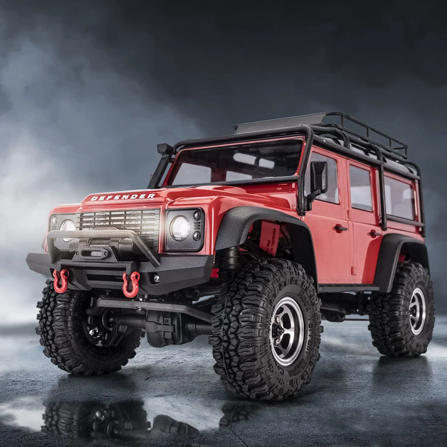 INJORA Zestaw 4 opon gąsienicowych z miękkiej gumy do samochodów osiowych 1/24 1/18 TRX4M RC SCX24 AX24 90081 Gladiator, T1005, S5