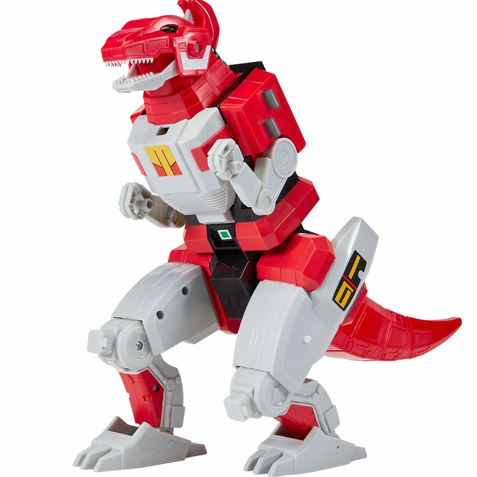 Power Rangers - Kolekcja Megazord, kombinowane Zords przegubowe, figurka, 20 cm, model Tyrannosaurus Rex Dinozord, dla dzieci od 4 lat, PWG001