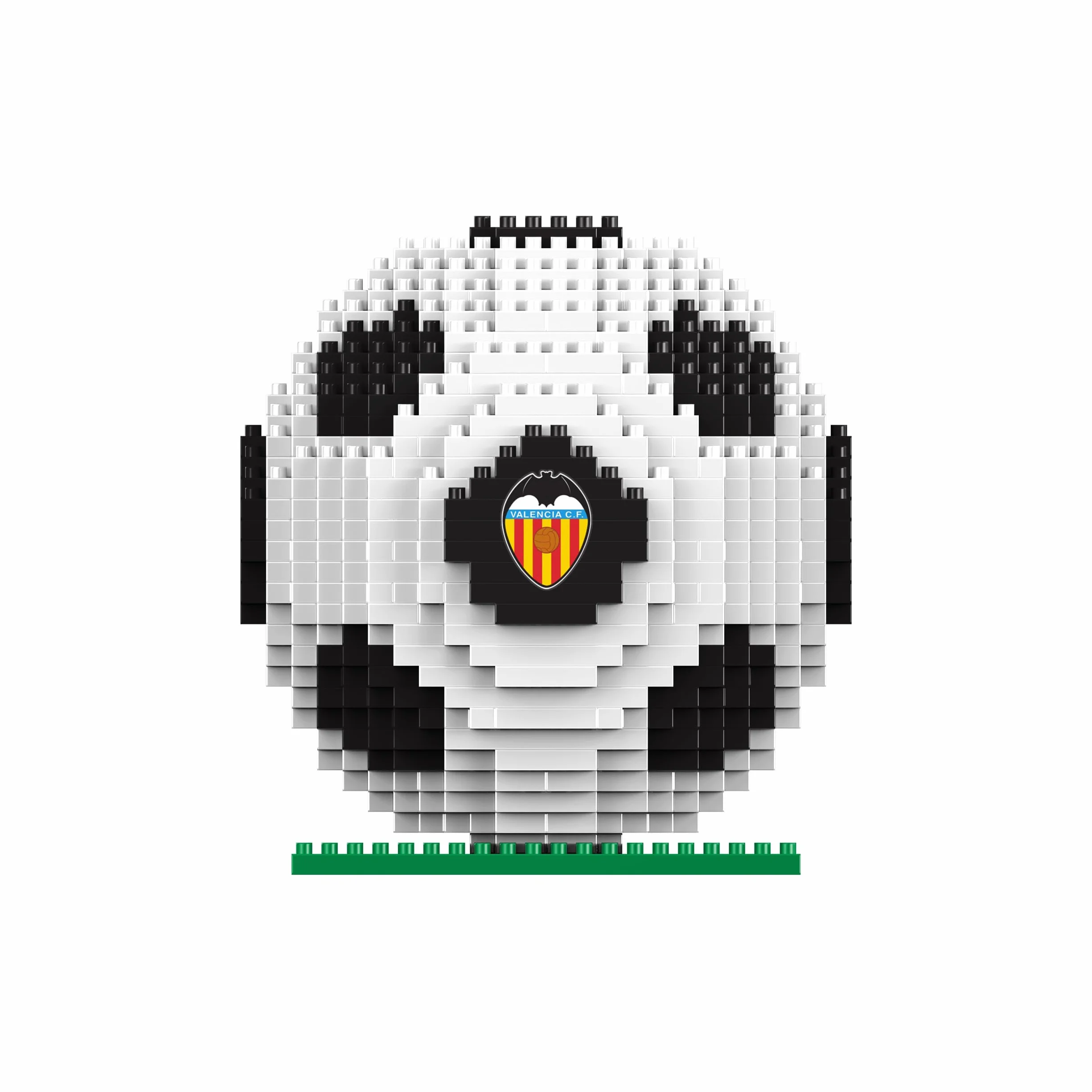 FOCO Oficjalny produkt na licencji Valencia CF BRXLZ 3D-model konstrukcyjnej zabawki piłkarskiej