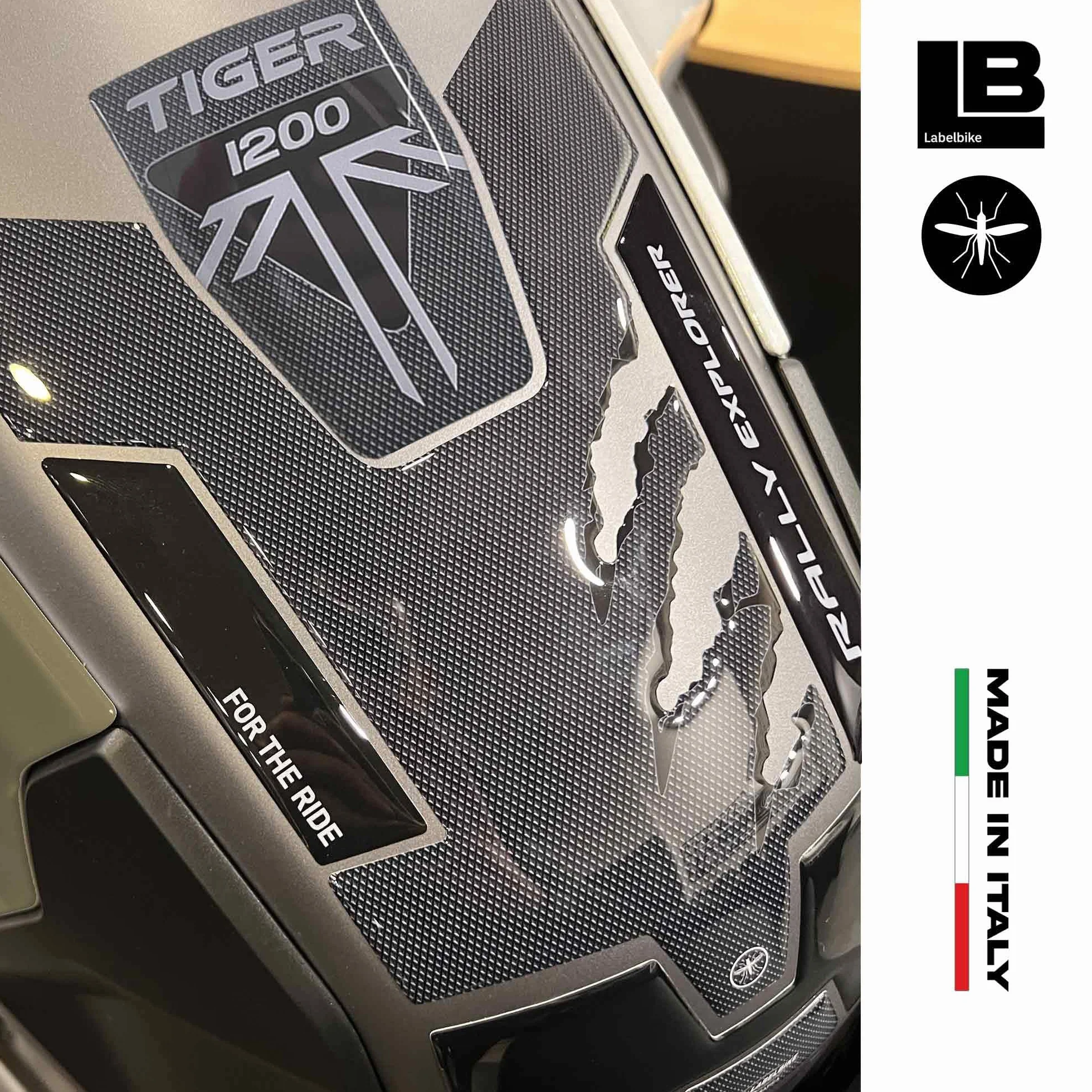 labelbike - Zestaw naklejek 3D do Ochrony Zbiornika Motocykla kompatybilny z Triumph Tiger 1200 Rally Explorer 2022-2023