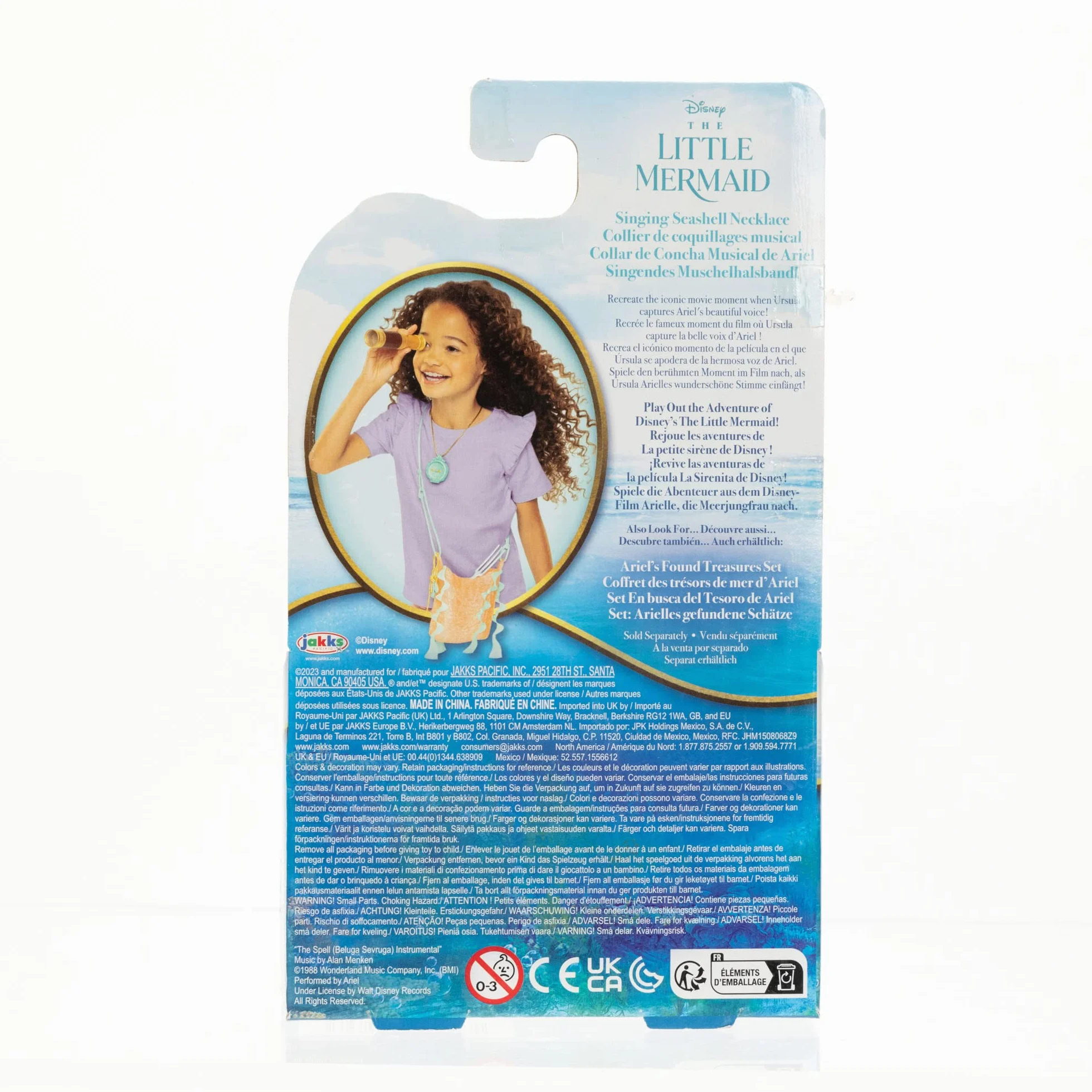 Jakks Pacific Disney Ariel Mała Syrenka, Naszyjnik z Muszelek Ariel Ze Światełkami