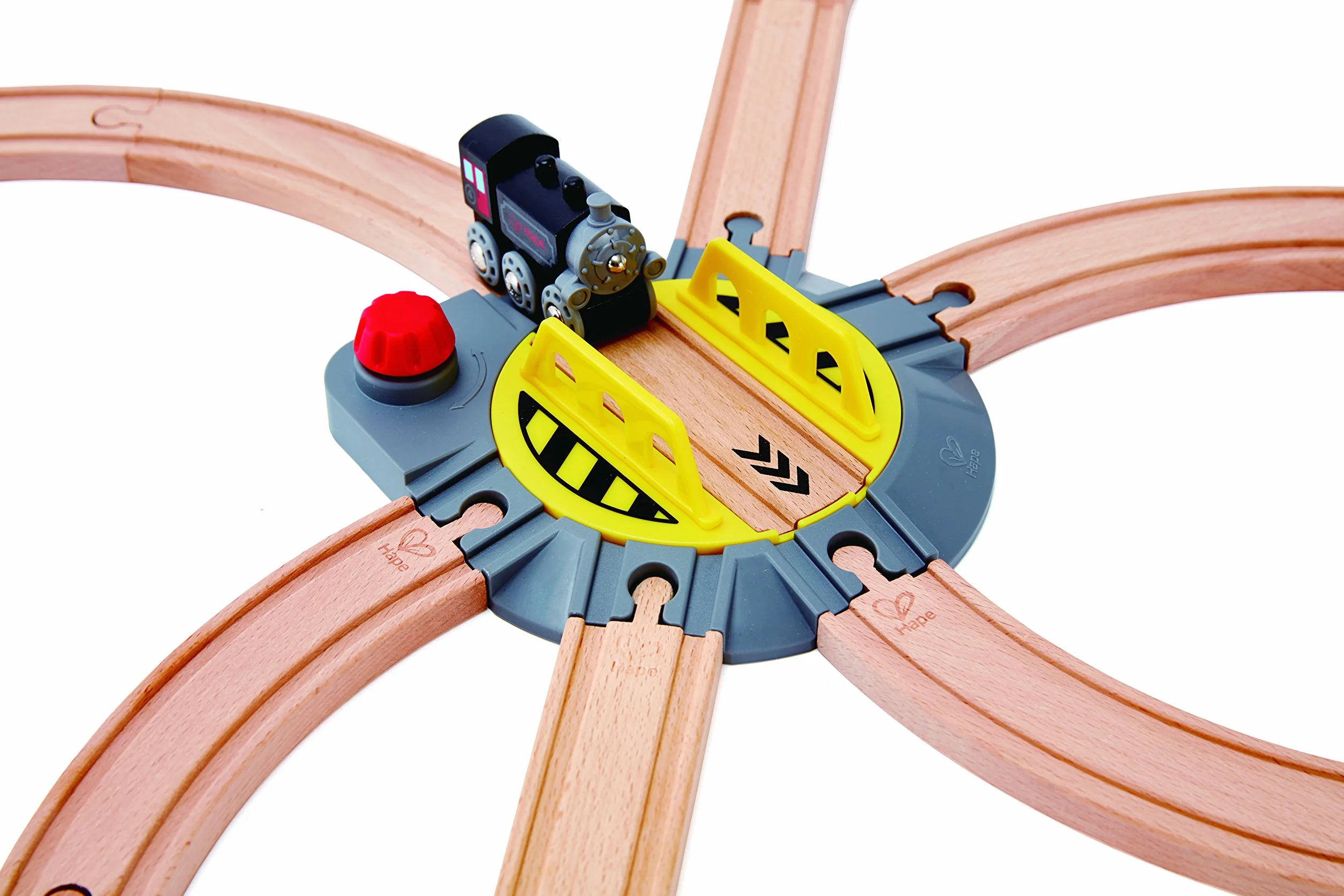 Hape HAP-E3723 Adjustable Rail Turntable, Multi-Colour