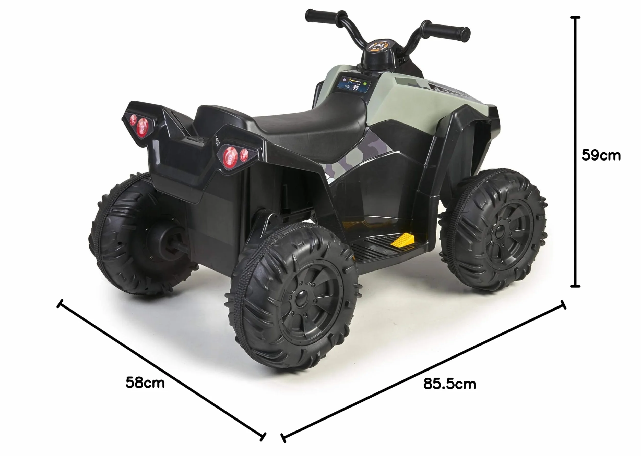 FEBER - Quad Boxer, Elektryczny pojazd zasilany bateryjnie, 12 V, Zielony (Famosa 800012541), Preview