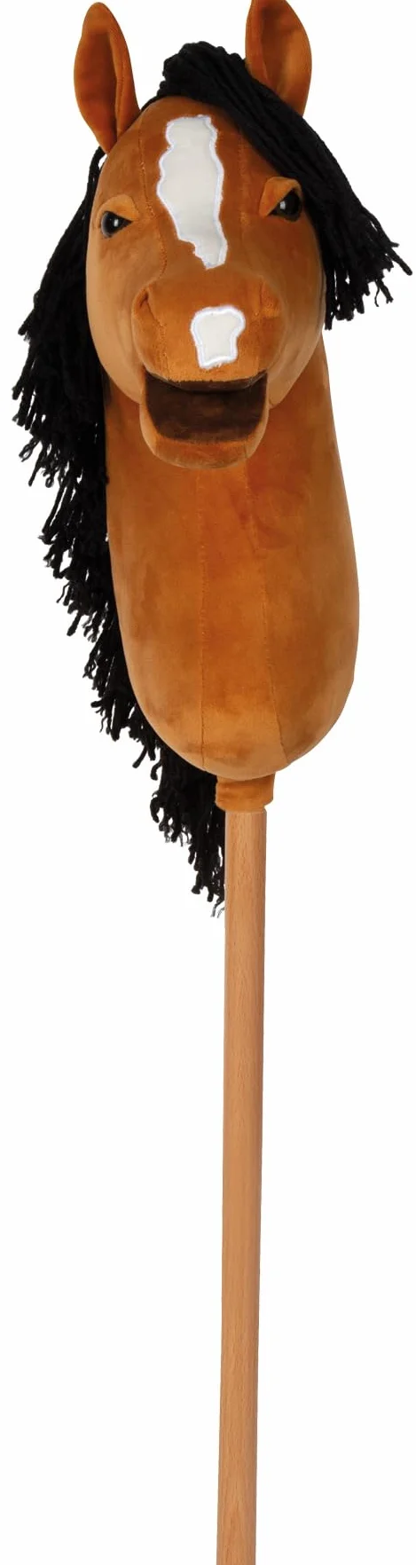 small foot Hobby Horse brązowy 'Melodie', zdejmowany kij i grzywa, w zestawie kantar, uzda i smycz, dla dzieci w wieku od 3 lat, 12715