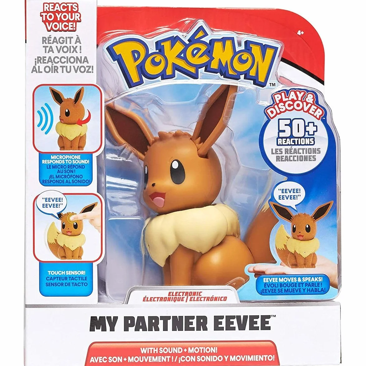 POKEMON - Mon partenaire Evoli - figurka interaktywna 12 cm