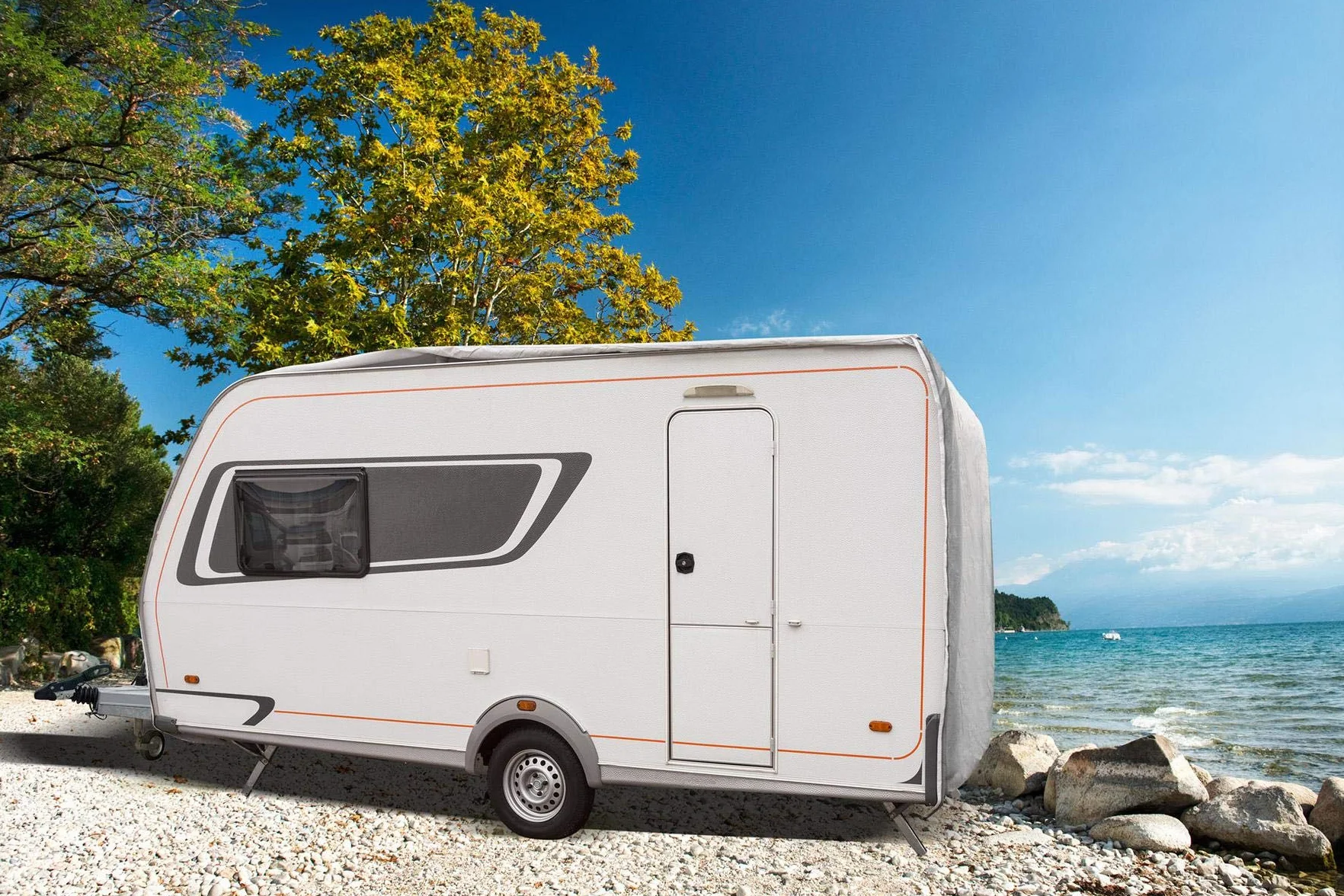 BRUNNER 7241500N pokrowiec ochronny Caravan Cover 12 m, 550-600 cm