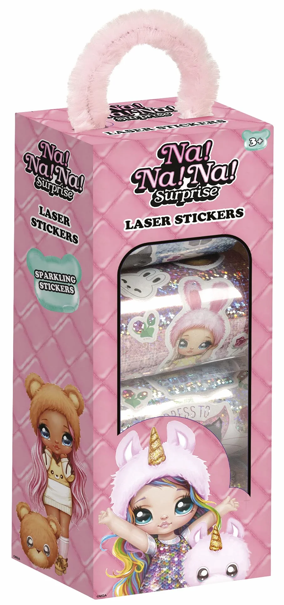 NA!NA!NA! 620070 pudełko z naklejkami z błyszczącymi błyszczącymi naklejkami – do scrapbookingu i majsterkowania z różnymi motywami od NaNaNa Surprise