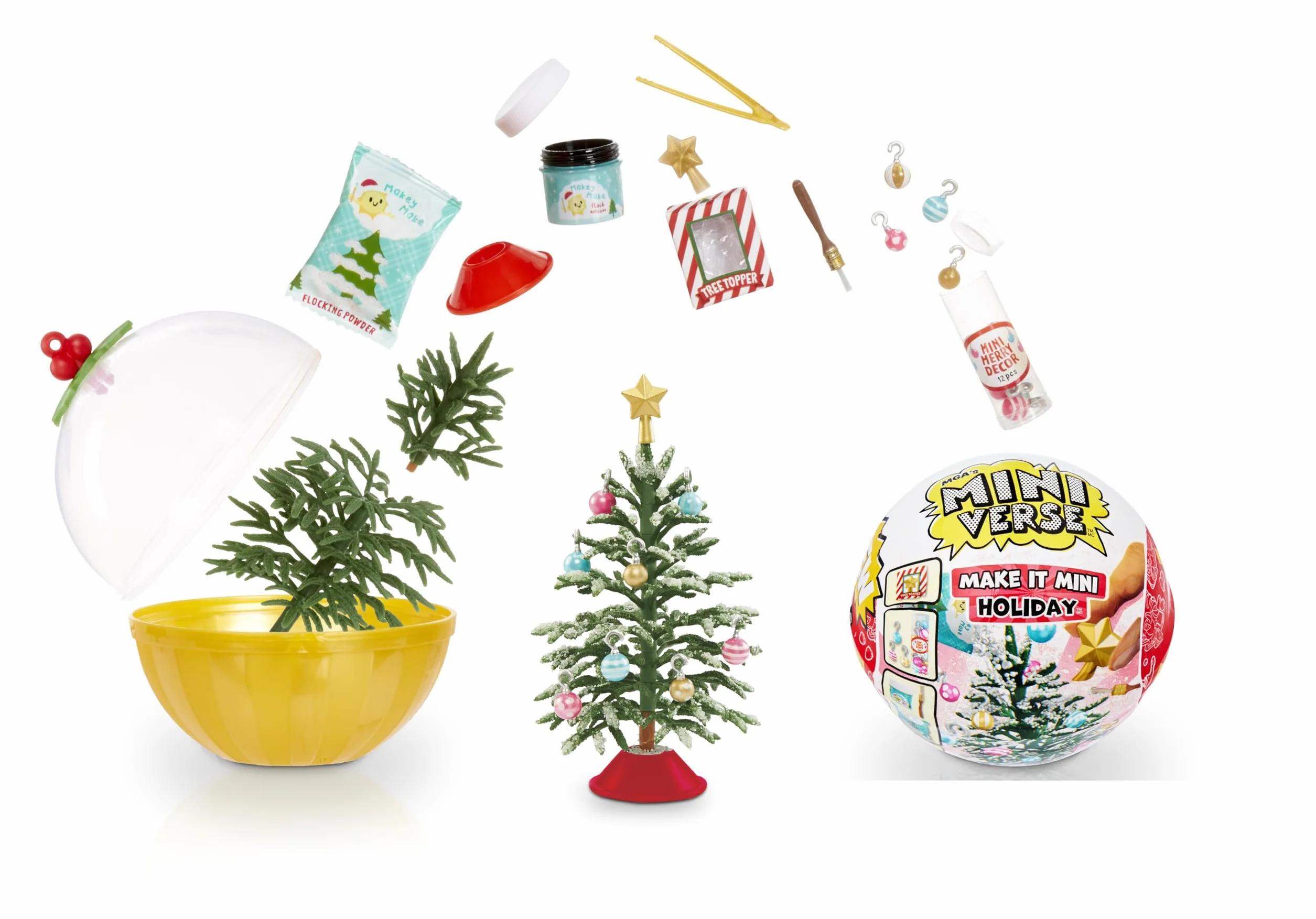 MGA's Miniverse Make It Mini Holiday Series - Diner - Mini figurki kolekcjonerskie W krzywym zwierciadle: Witaj, święty Mikołaju, DIY - NIEJADALNE - dla Nastolatków, Dorosłych, Kolekcjonerów i Dzieci