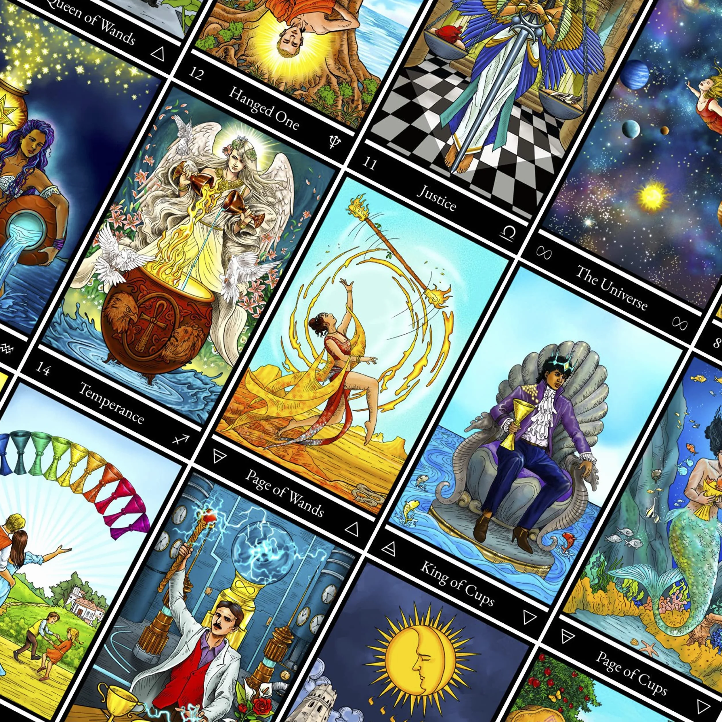 Tarot Deck z obszernym przewodnikiem – nowoczesna symbolika i ulepszone interpretacje cyfrowe dla wszystkich poziomów