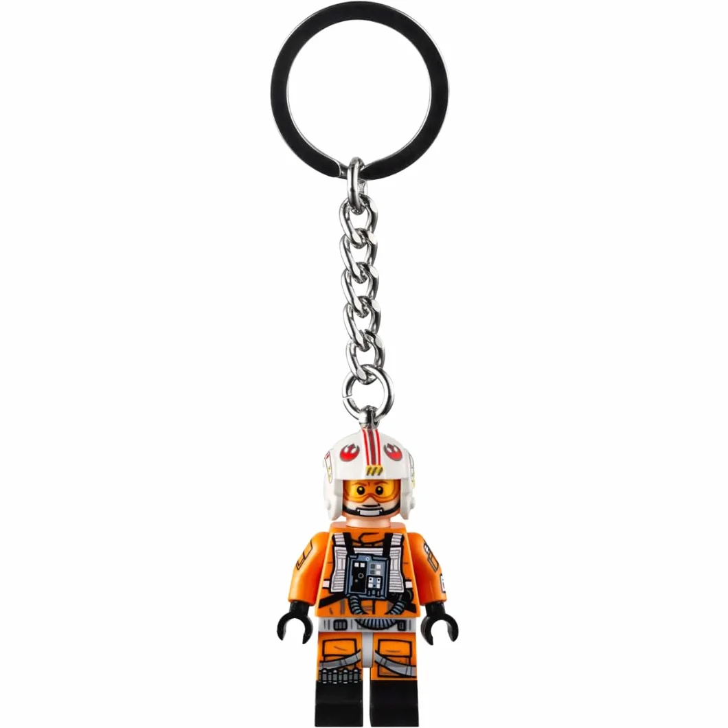 LEGO Star Wars Luke Skywalker, strój pilota, minifigurka, brelok 854288, pomarańczowy, S