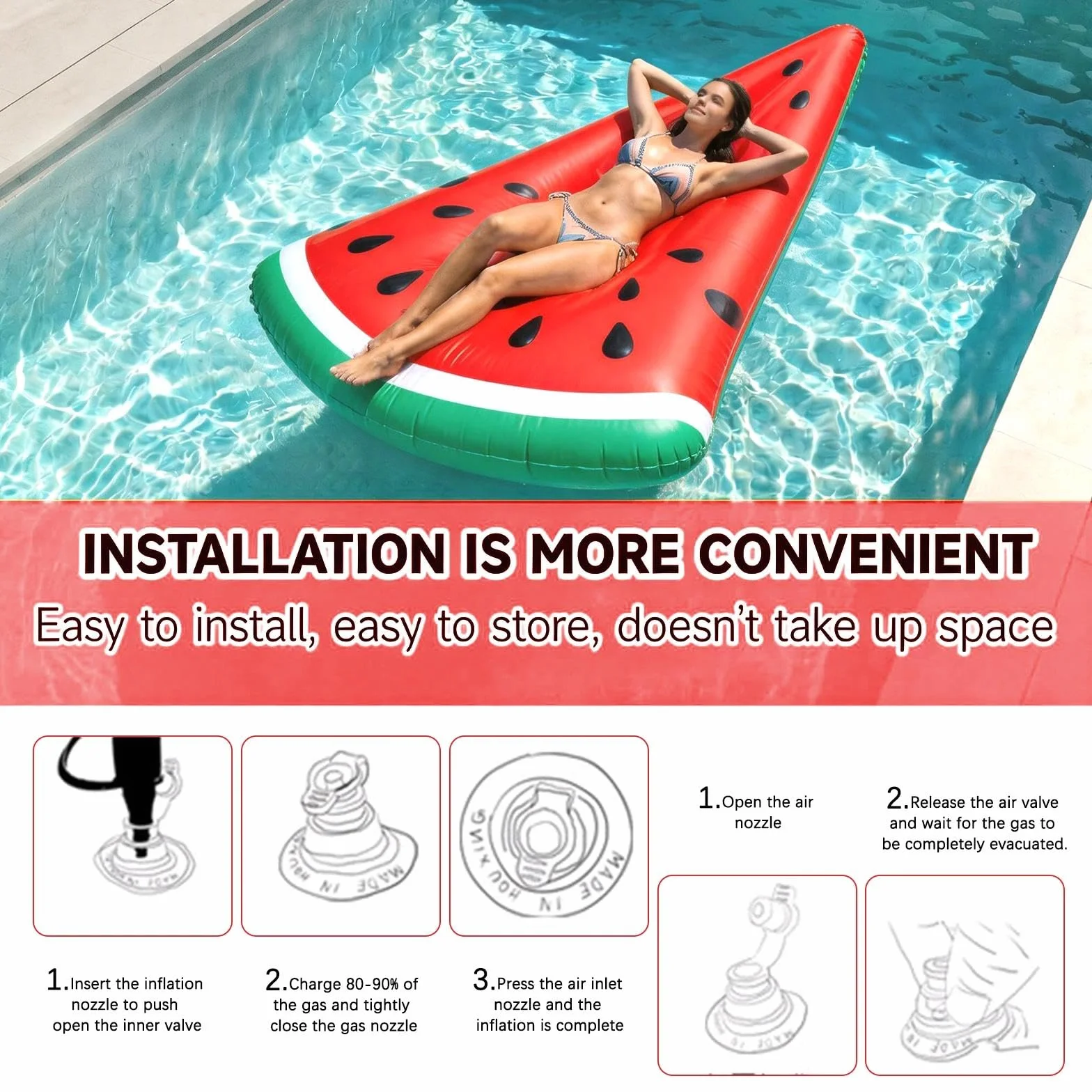 Materac dmuchany, basen dla dorosłych, nadmuchiwany materac dmuchany, basen na plażę, dla dorosłych, dzieci, na lato, na imprezę, akcesoria do wody na lato, zabawka do wody