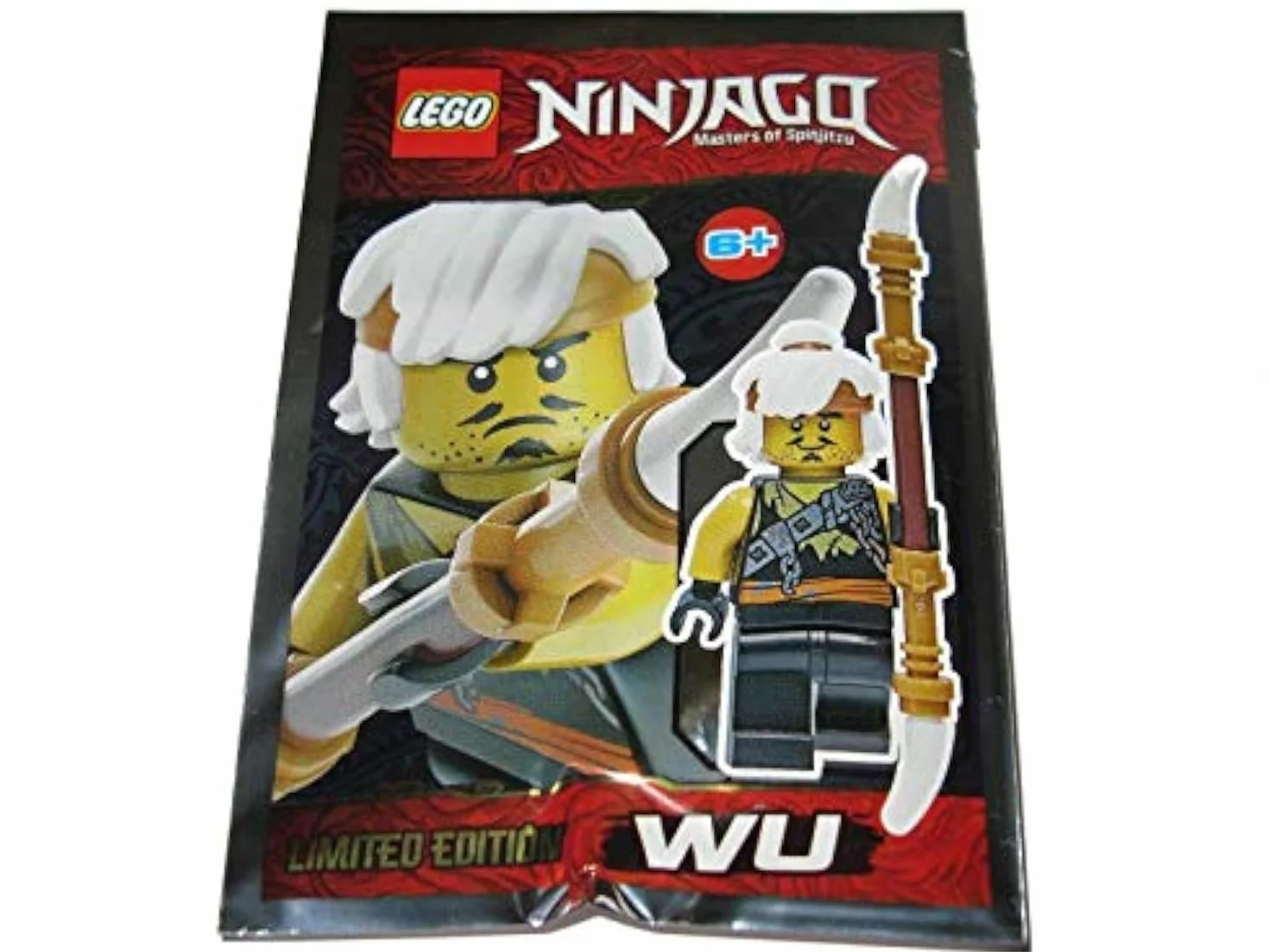 Blue Ocean LEGO Ninjago Young Wu Minifigure zestaw foliowy 891945 (workowany)