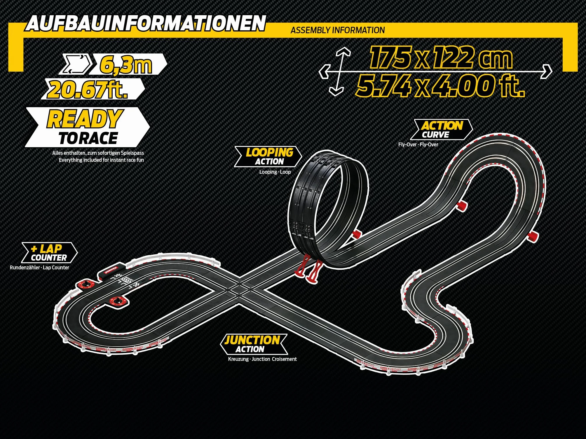 Carrera GO!!! DTM Power Lap Rennbahn