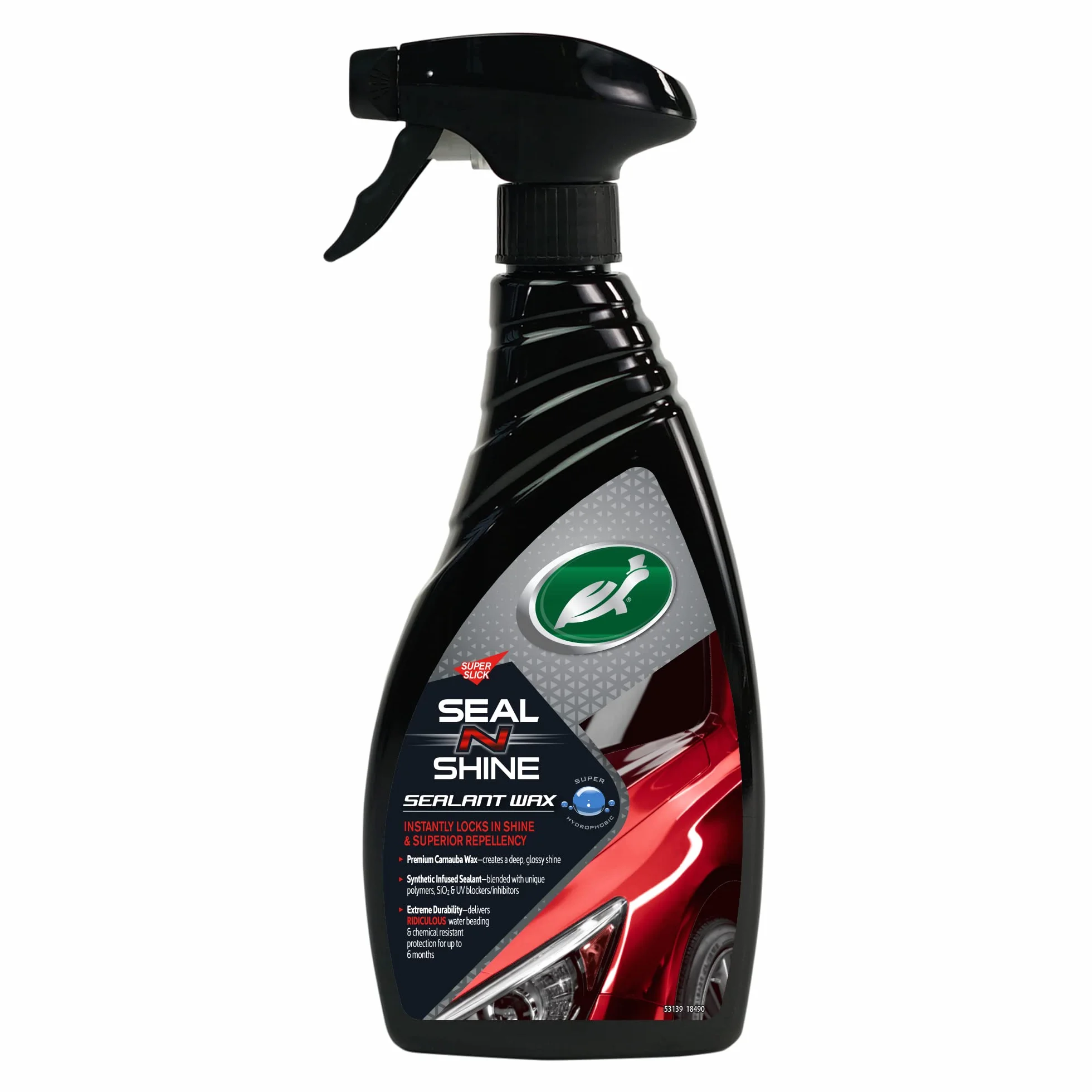 Turtle Wax 53139 Hybrydowy środek uszczelniający wosk hydrofobowy zabezpieczony z Carnauba (500 ml) (uszczelnienie lodu i połysk)