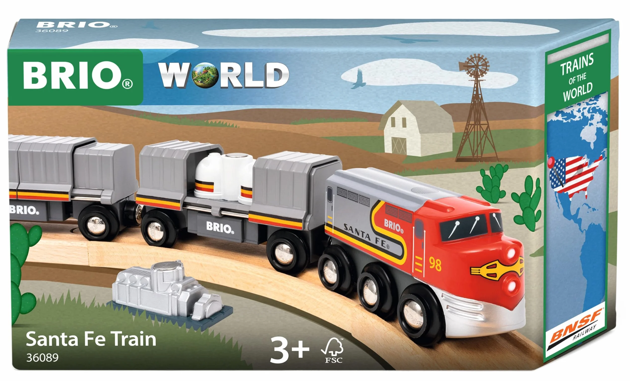 BRIO World - Trains of the World Santa Fe Zug
