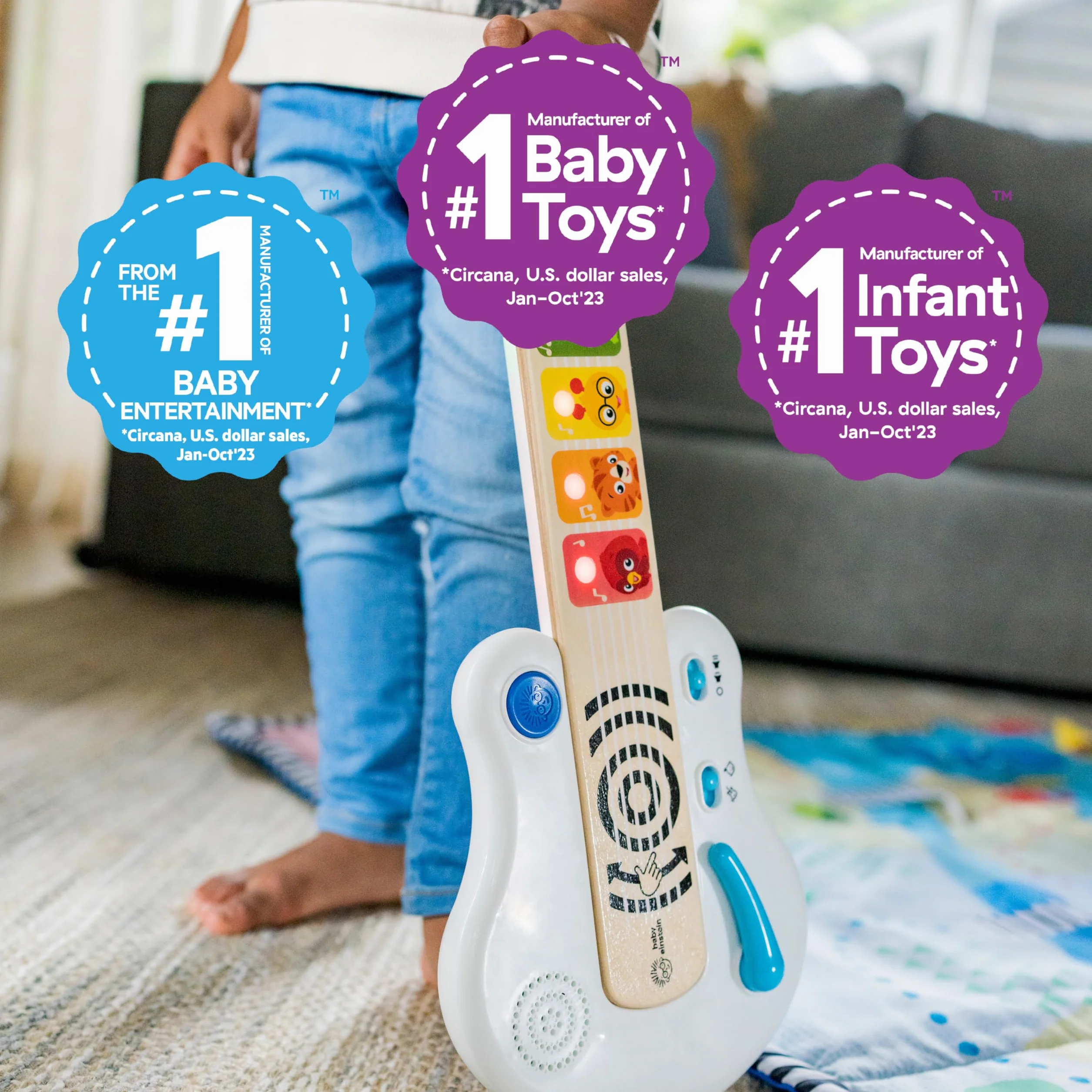 Baby Einstein 12396 Elektroniczna Zabawka Gitara, Wielokolorowy