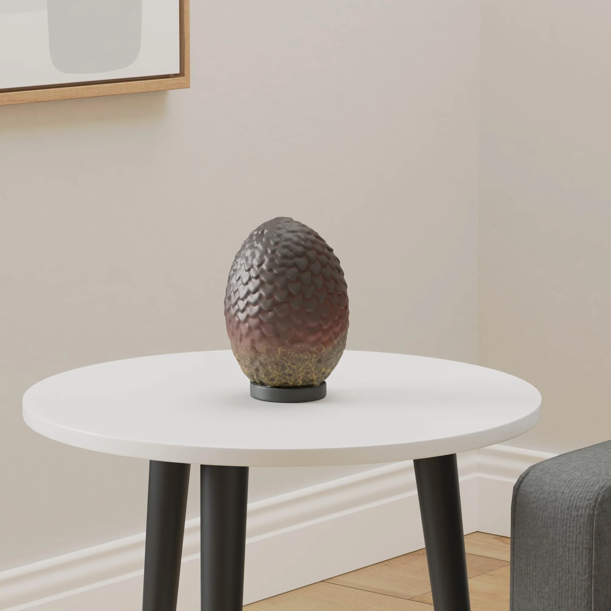 The Noble Collection Game of Thrones Drogon Egg - 11in (28cm) Ręcznie malowane Smocze jajko - Oficjalnie licencjonowane rekwizyty do serialu telewizyjnego repliki prezentów