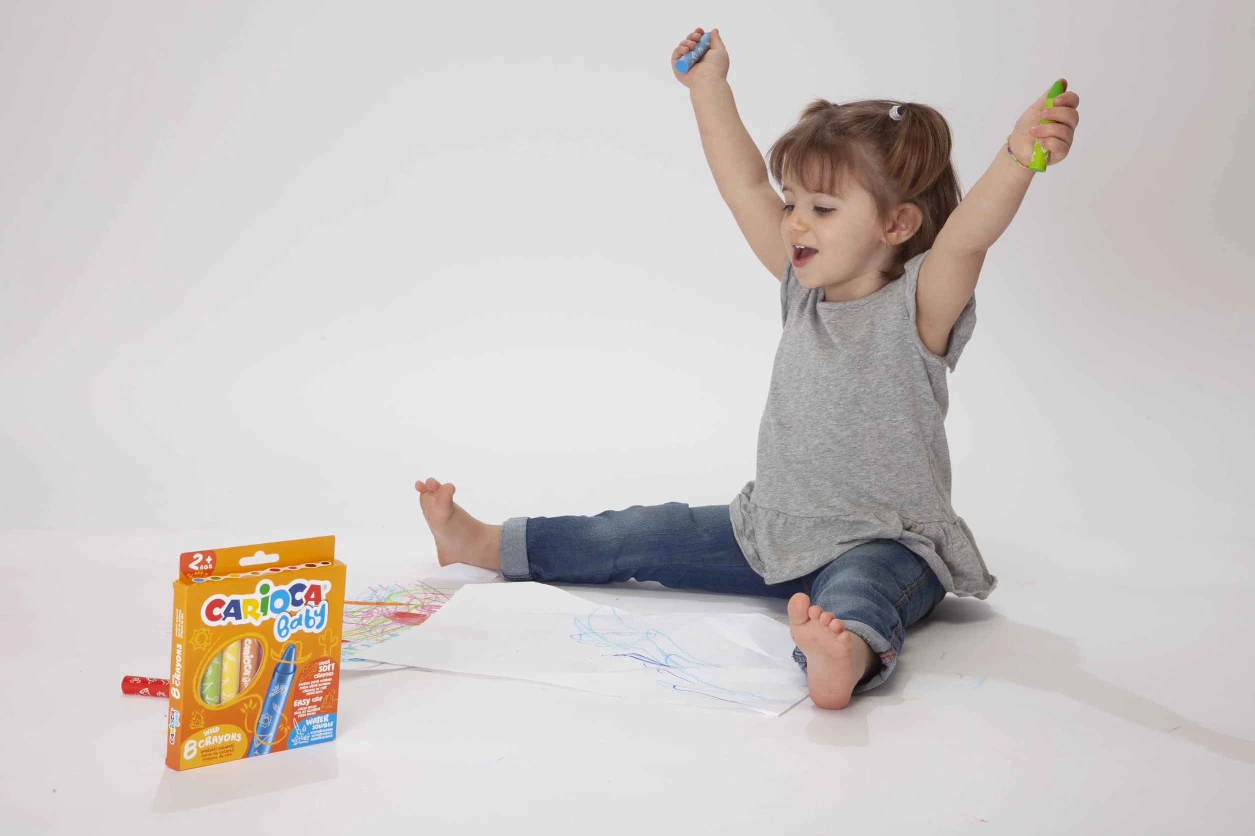 CARIOCA BABY kredki świecowe - 8 sztuk