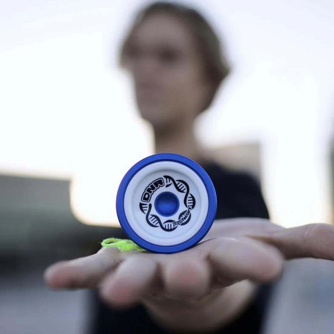 YoyoFactory DNA Yo-Yo - Black White (Metal Yoyo, String, Ball-Bearing & Instructions Included)