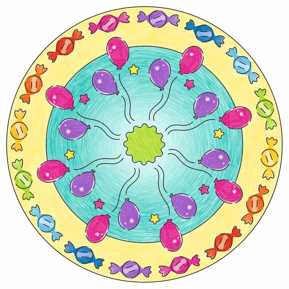 Ravensburger Mandala Designer Unicorn 29703, Zeichnen lernen für Kinder ab 6 Jahren, Zeichen-Set mit Mandala-Schablonen für farbenfrohe Mandalas