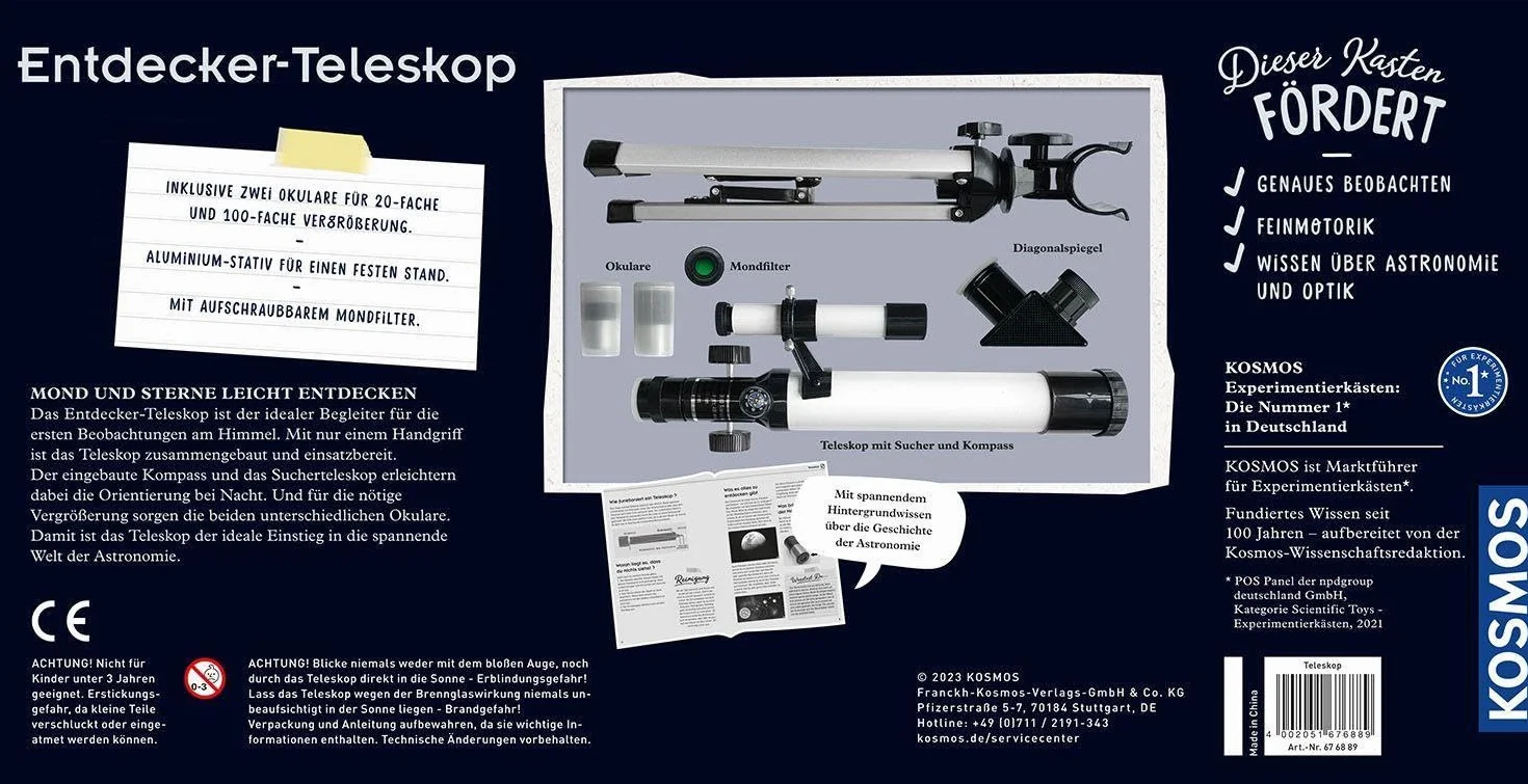Entdecker-Teleskop: Experimentierkasten