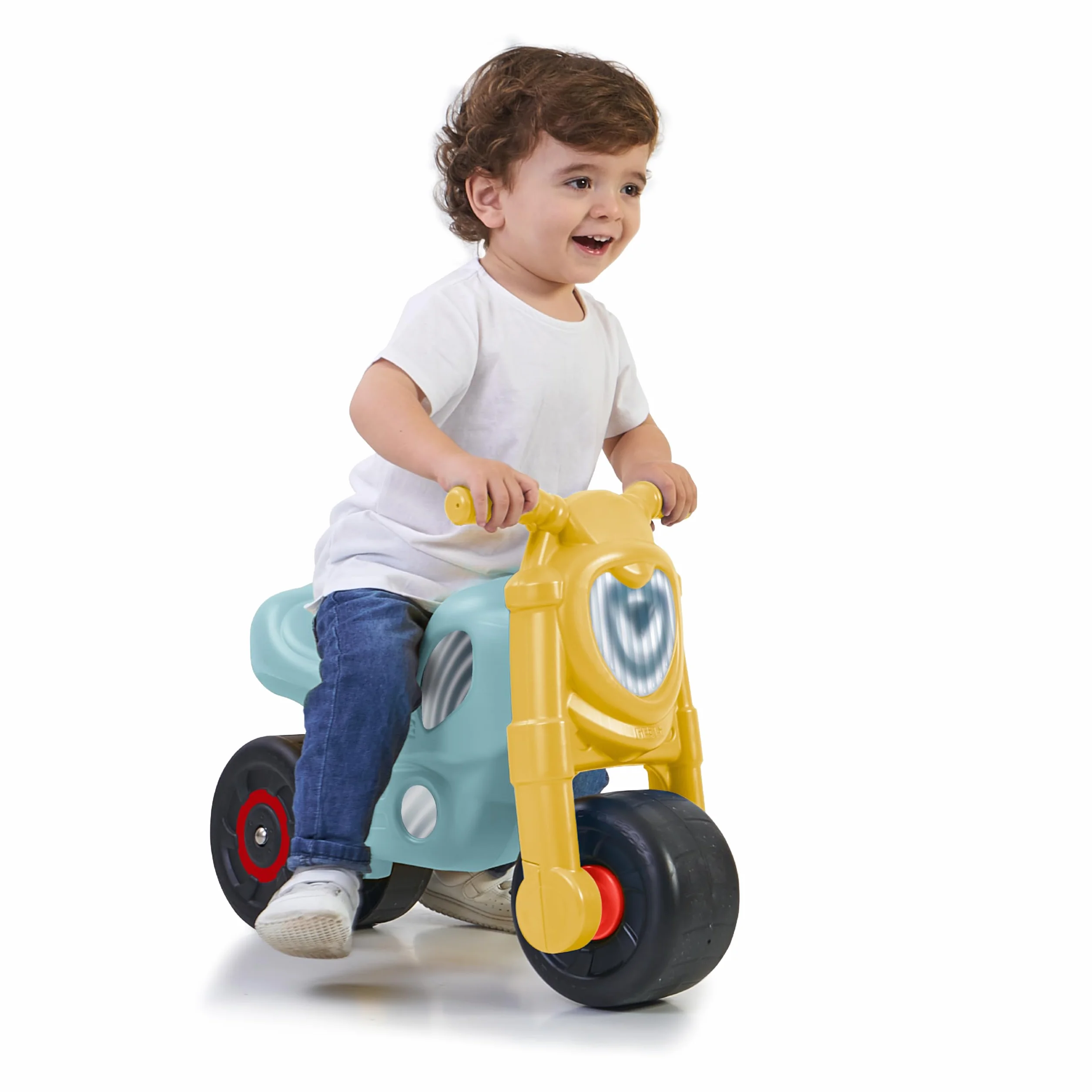 FEBER Famosa (FED30000) na co dzień, waga motocyklowa z konstrukcją, która zapewnia relaks, stabilność i bezpieczeństwo, rozwój dla dzieci w wieku od 18 miesięcy do 3 lat