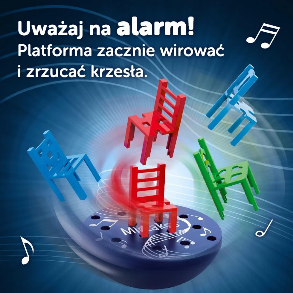 Trefl - Mistakos Platform - Zakręcona Gra Zręcznościowa, Ruchoma Platforma, Efekty Dźwiękowe, Dynamiczna Pełna Napięcia Rozgrywka, Gra dla Dzieci od 5 lat