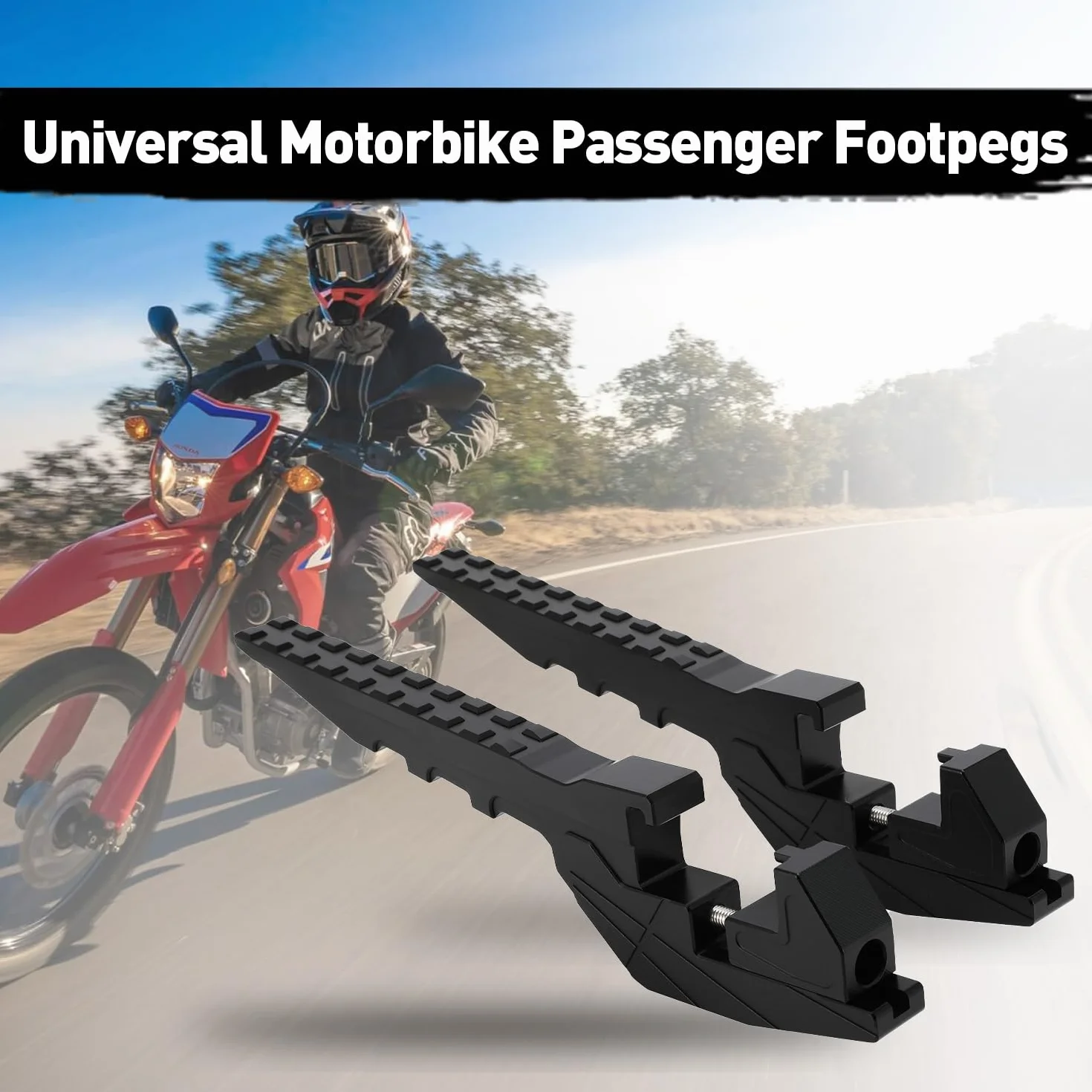 Uniwersalne podnóżki pasażerskie motocyklowe, Przedłużacz pedału podnóżków pasażerskich do Dirt Bike Pit Bike Sur Ron Light Bee Talaria Sting SX SXF EXC EXCF XC CR CRF YZ YZF