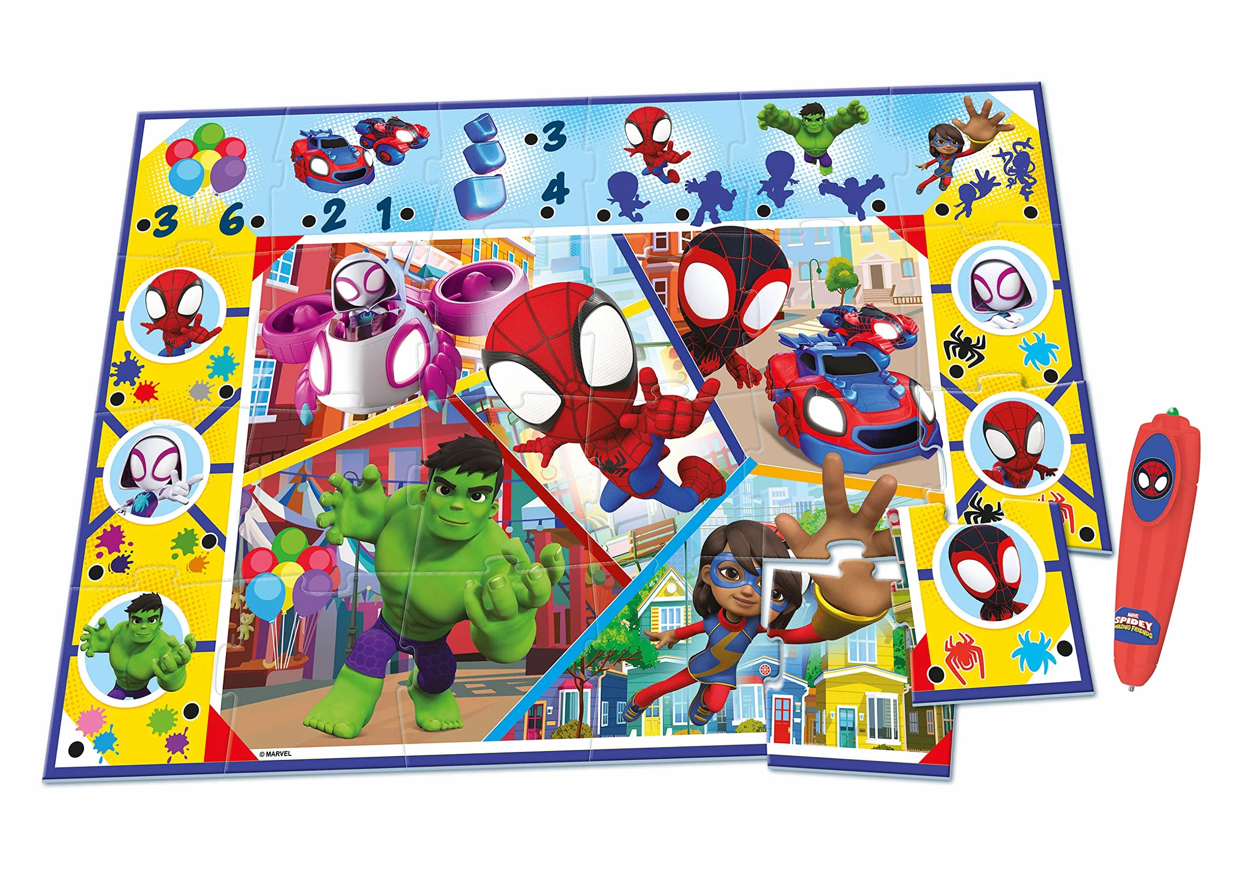 Clementoni Edukacja - 16735 - Spiderman puzzle podłogowe - 3-5 lat