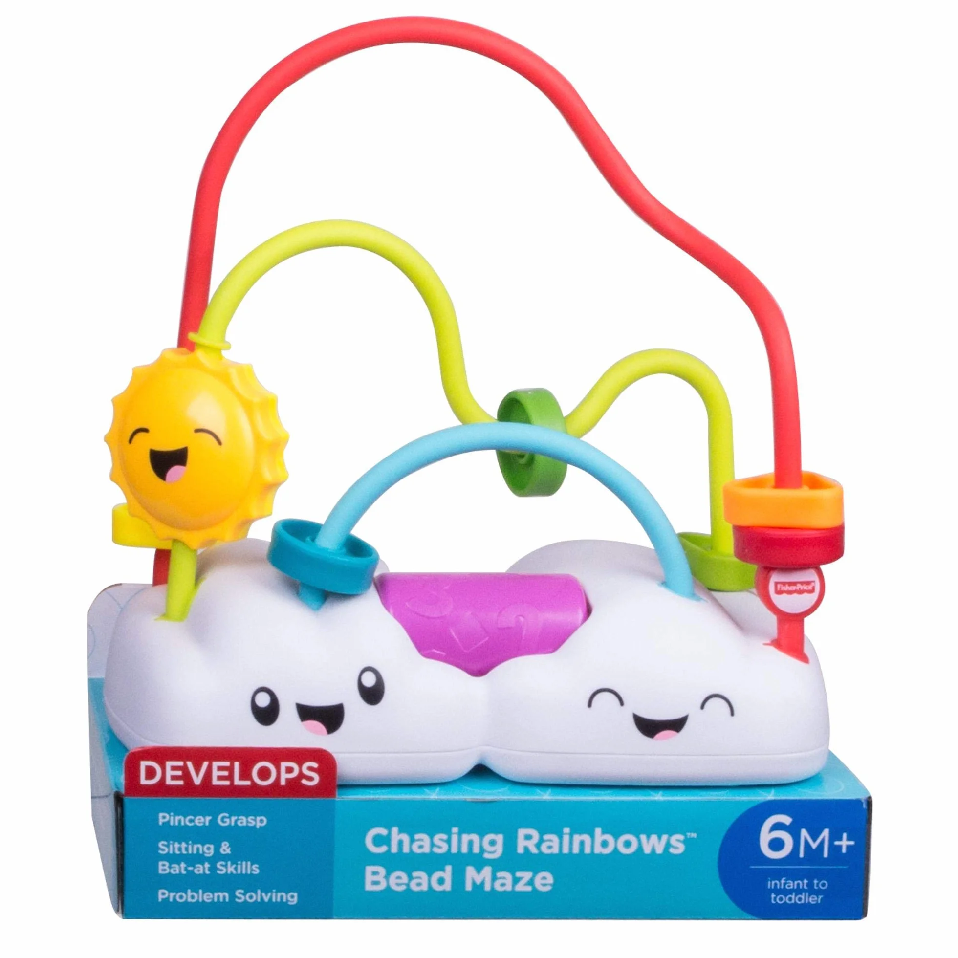 Fisher-Price FYL50 pogoń za tęczami labirynt, kolorowa zabawka dla niemowląt, wielokolorowa